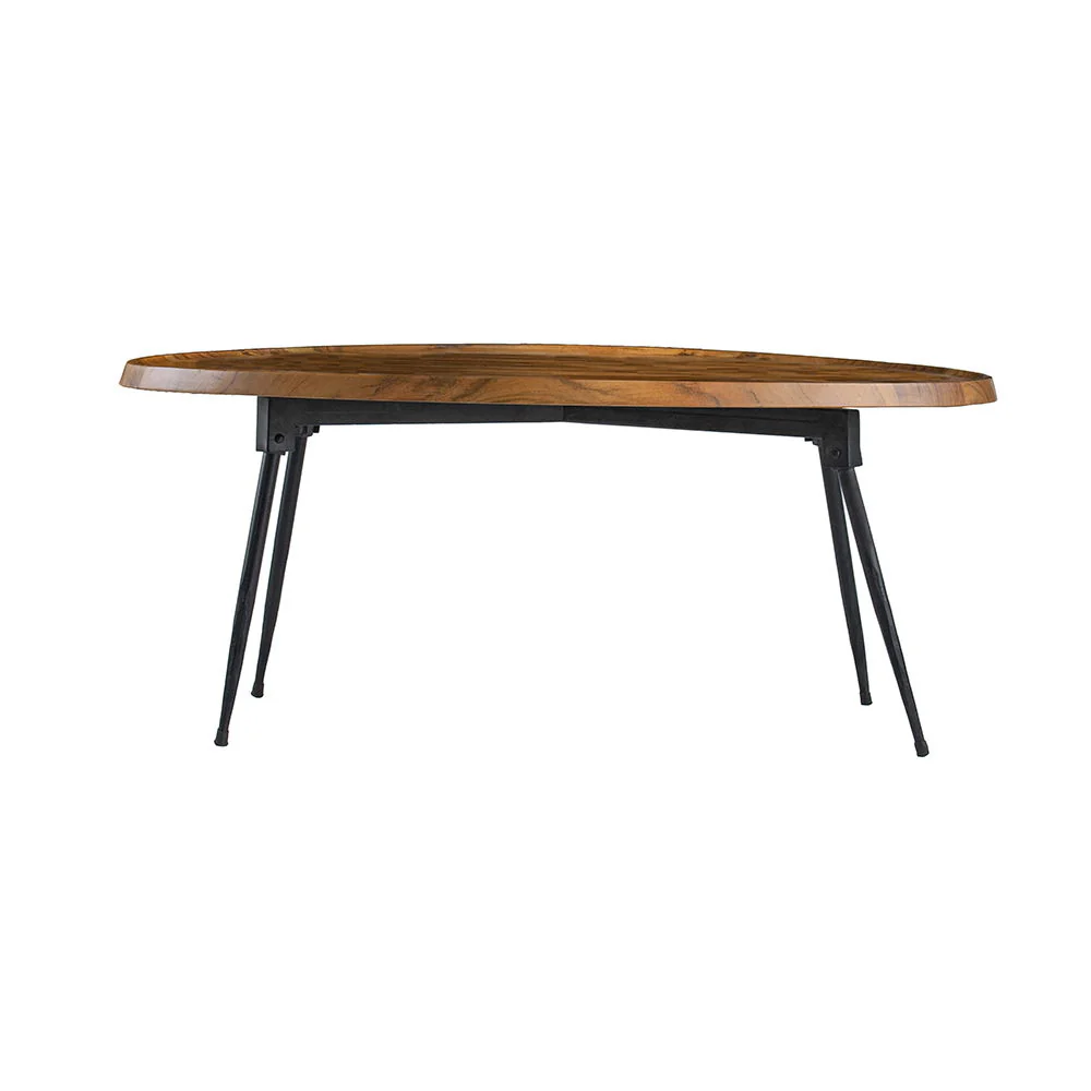 Oval Coffee Table - Brown - Image 3