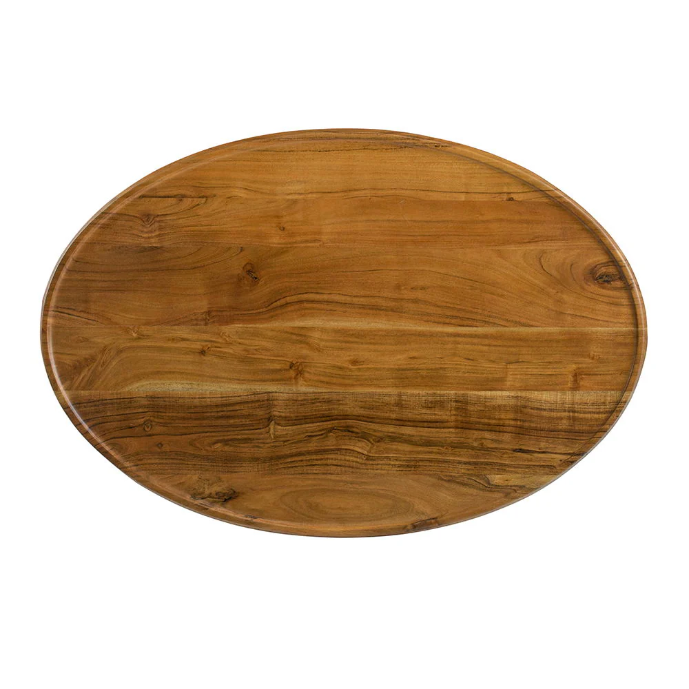 Oval Coffee Table - Brown - Image 4