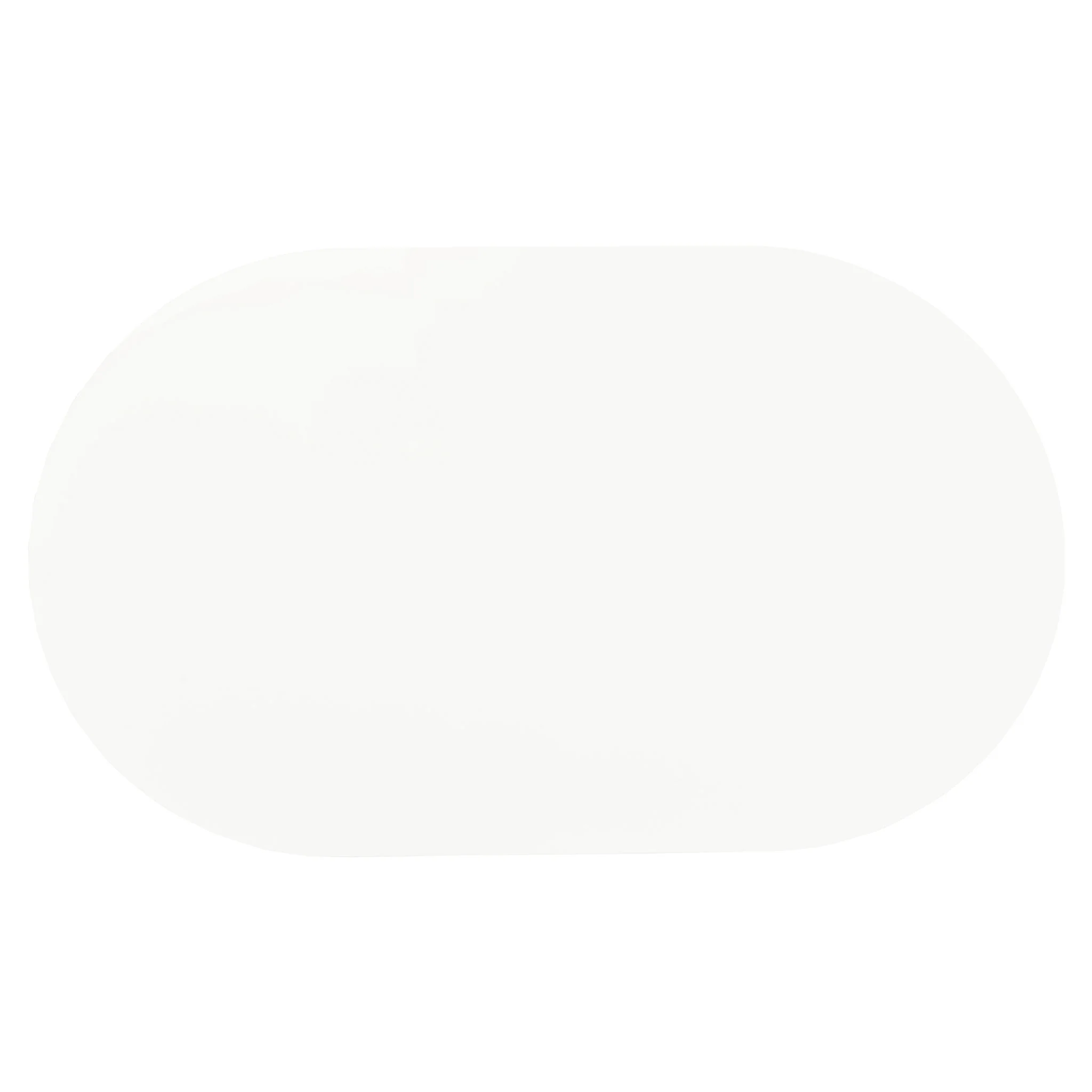 Oval Dining Table - White - Metal - Image 3