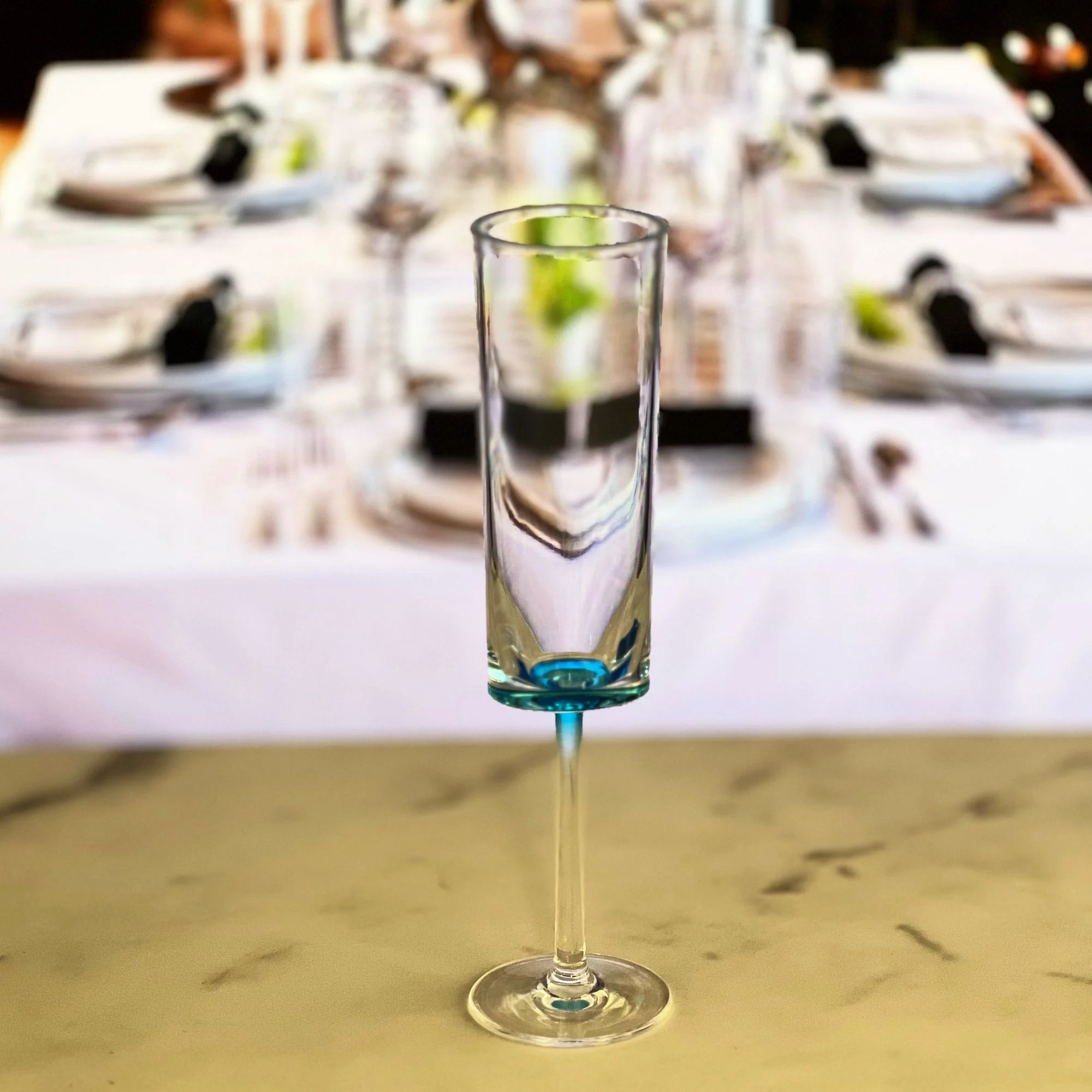 Oval Halo - Acrylic Champagne Flutes (Set of 4) - Image 5