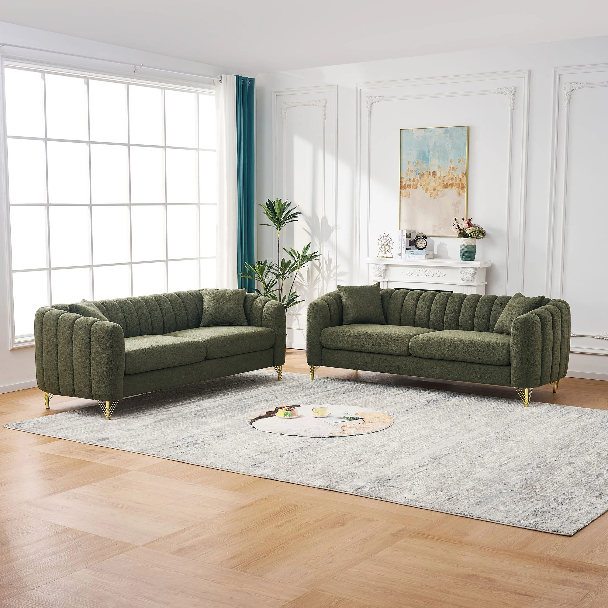Oversized Sofa, Deep Tufted Couch - Image 13