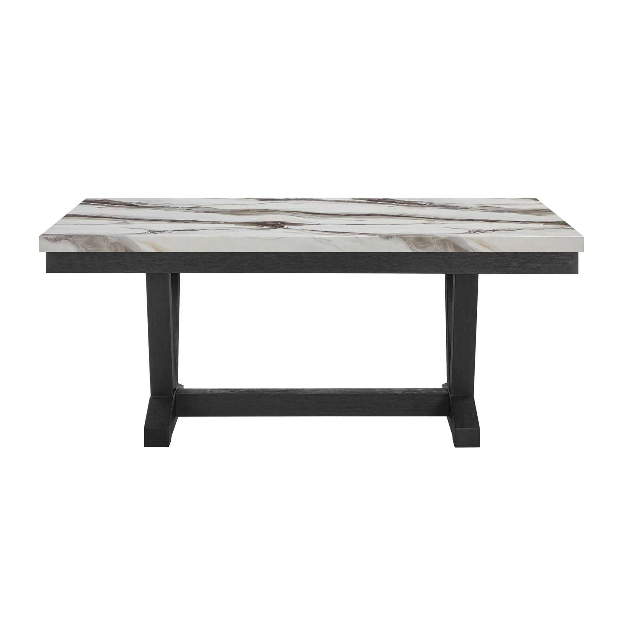 Panda - Dining Table And Trestle Base - Black - Image 2