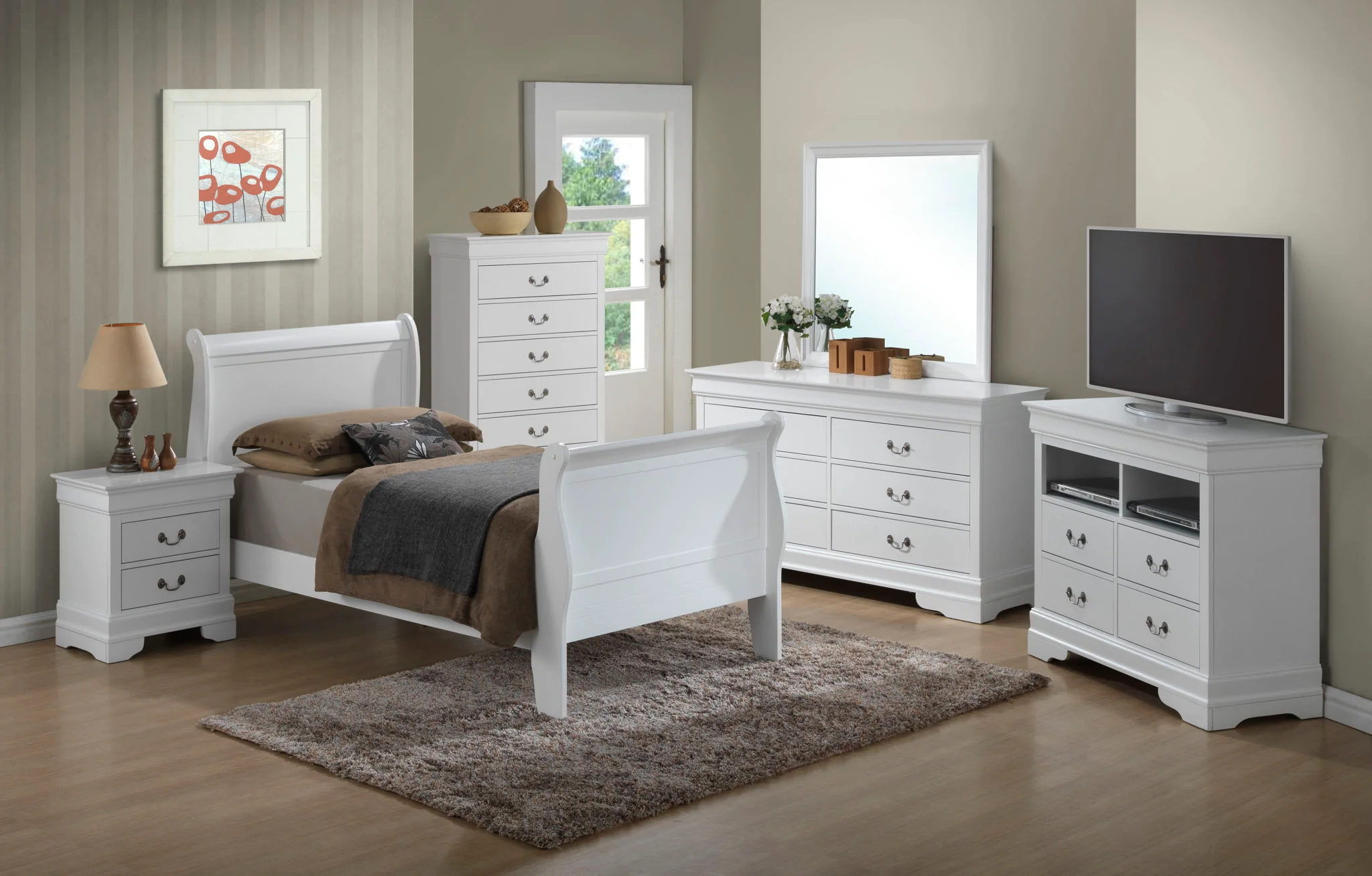 Panel Sleigh Bed - Image 18