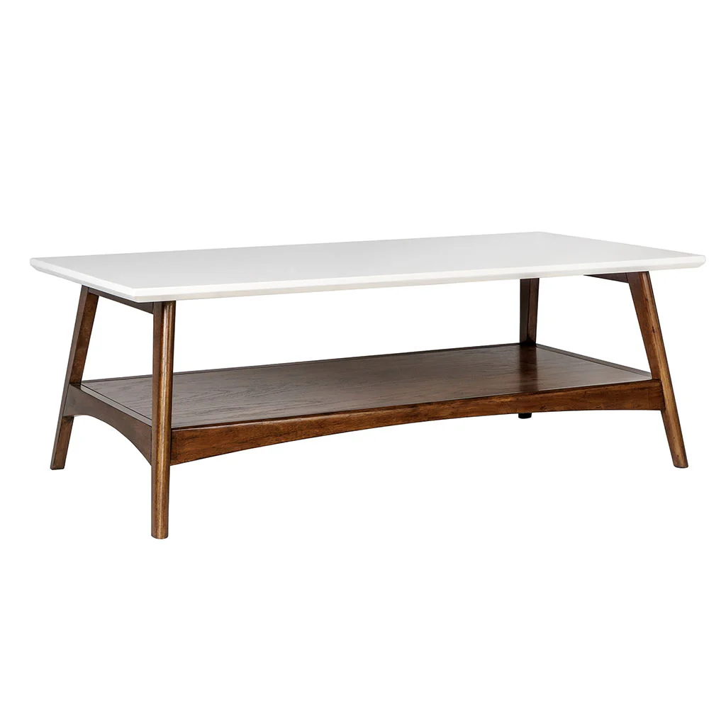 Parker - Coffee Table - Off-White / Pecan - Image 3