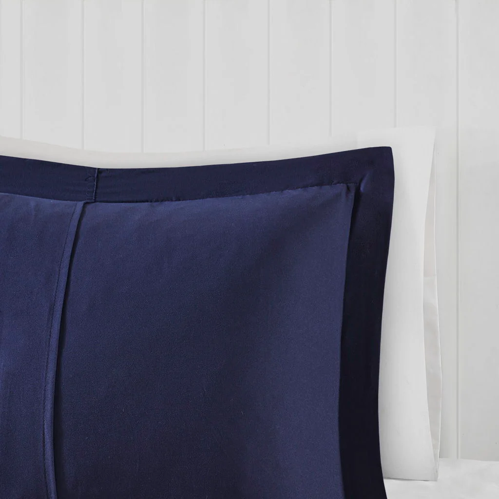 Parkston - King 3M Scotchgard Down Alternative All Season Comforter Set - Navy - Image 4