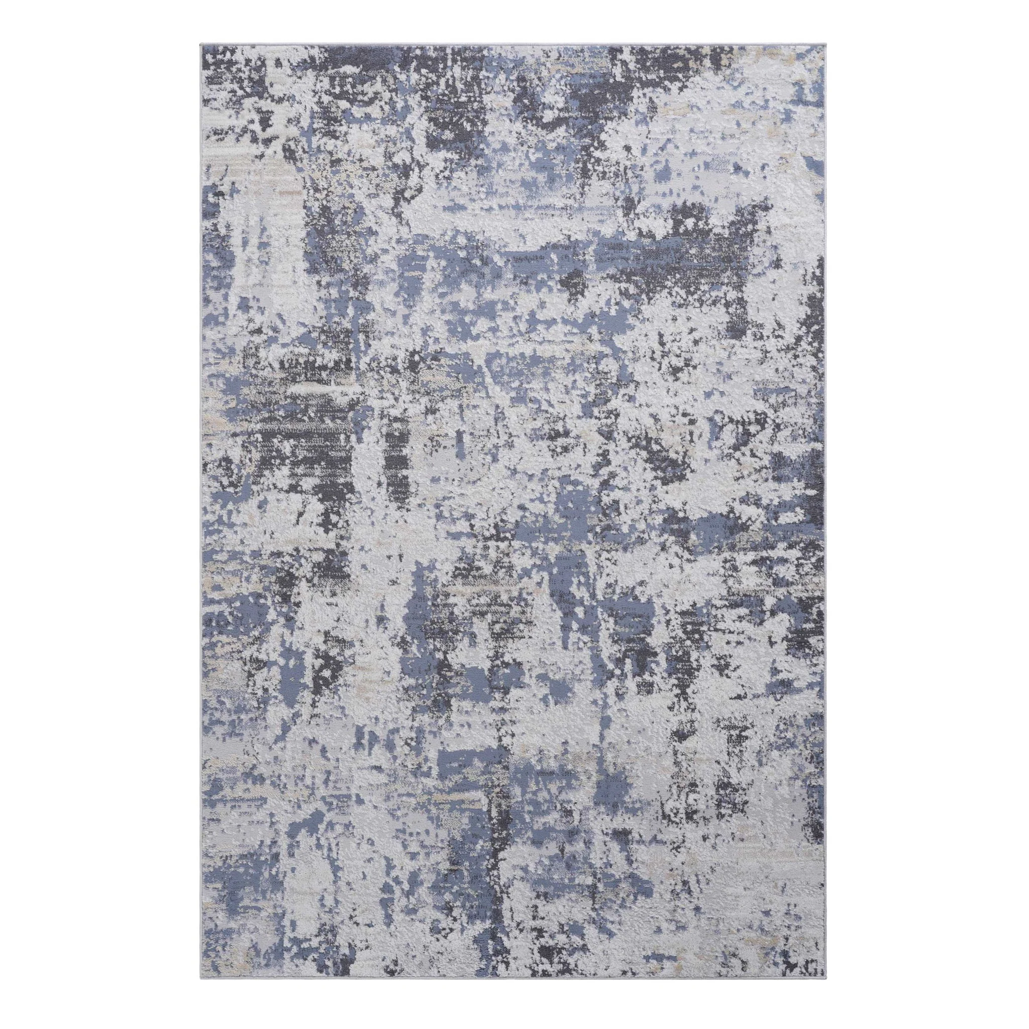 Payas - 8' X 10' Abstract Area Rug - Gray / Denim - Image 3
