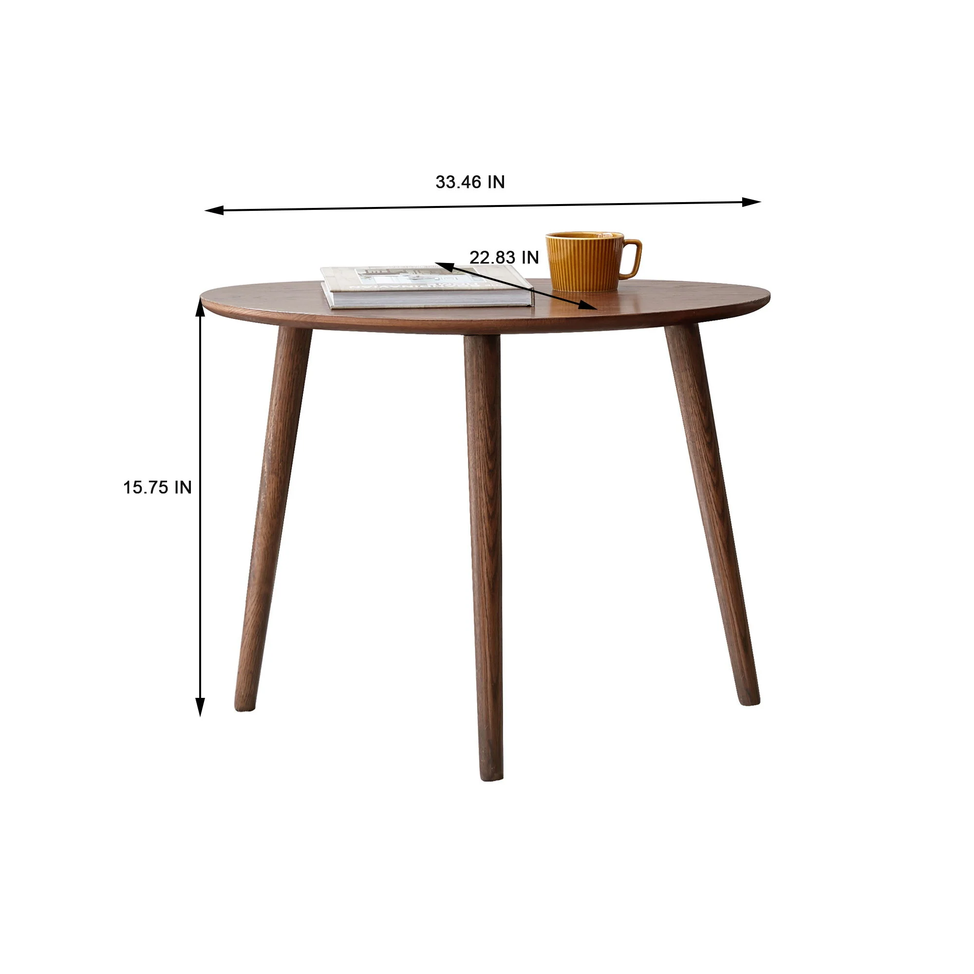 Pebble Shaped Coffee Table - Natural - Image 2