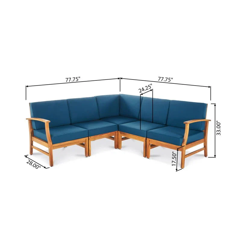Perla - 5 Pieces Sofa Set - Image 9