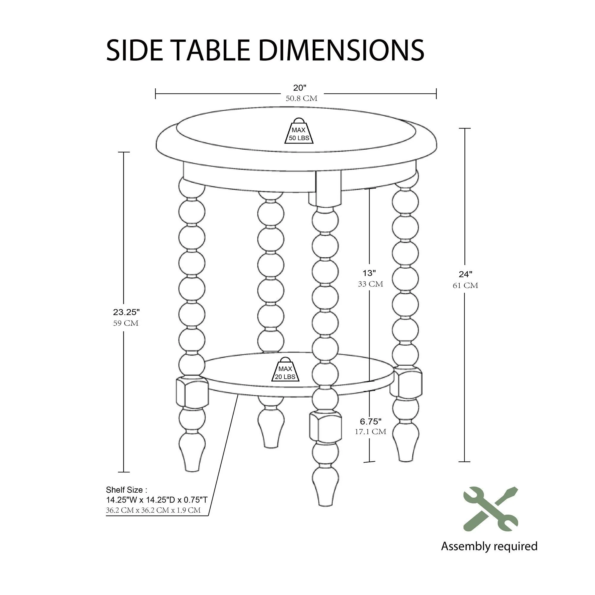 Philippe - Round End Table With Shelf - Brown - Image 3
