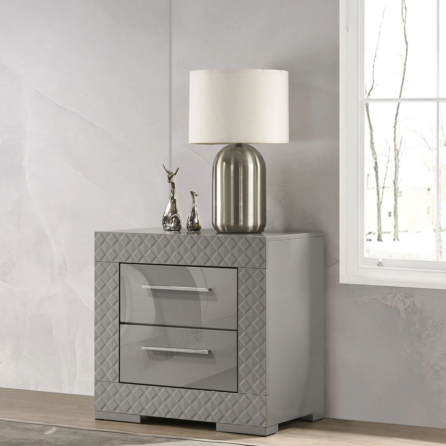 Pierce - 2 Drawer Nightstand, Bedside Table - Image 6