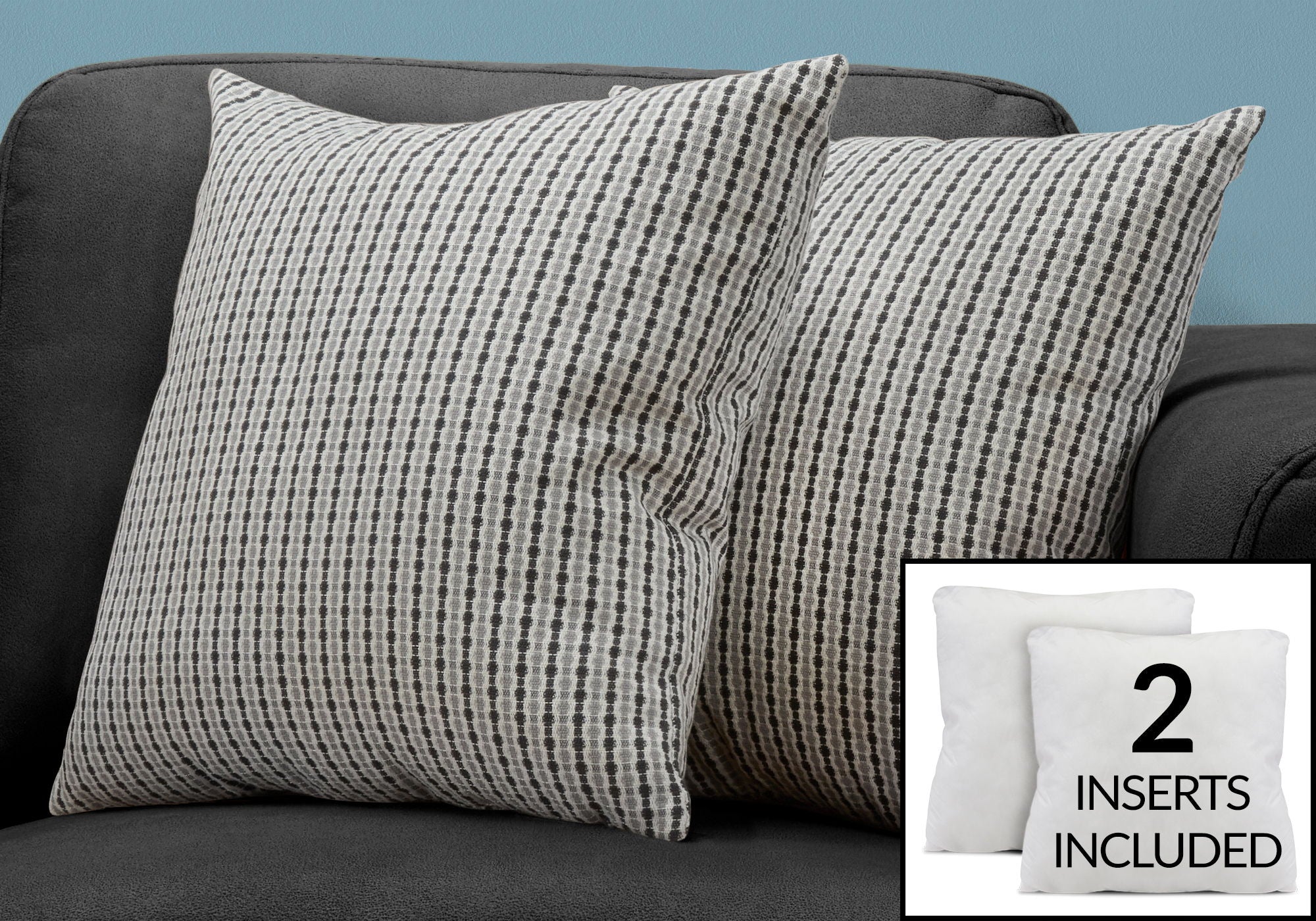 Pillows, Square, Insert Included, Decorative Throw, Hypoallergenic - Image 30