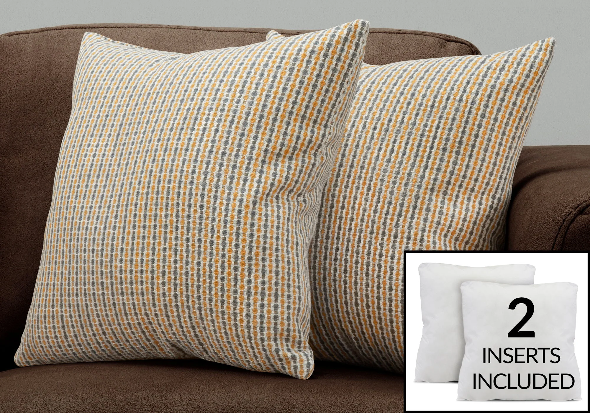 Pillows, Square, Insert Included, Decorative Throw, Hypoallergenic - Image 39