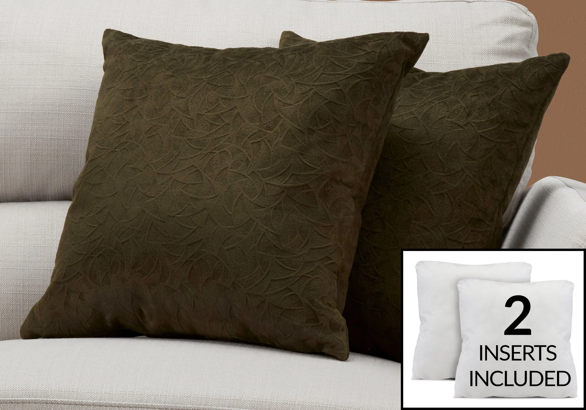 Pillows, Square, Insert Included, Decorative Throw, Hypoallergenic, Modern - Image 57