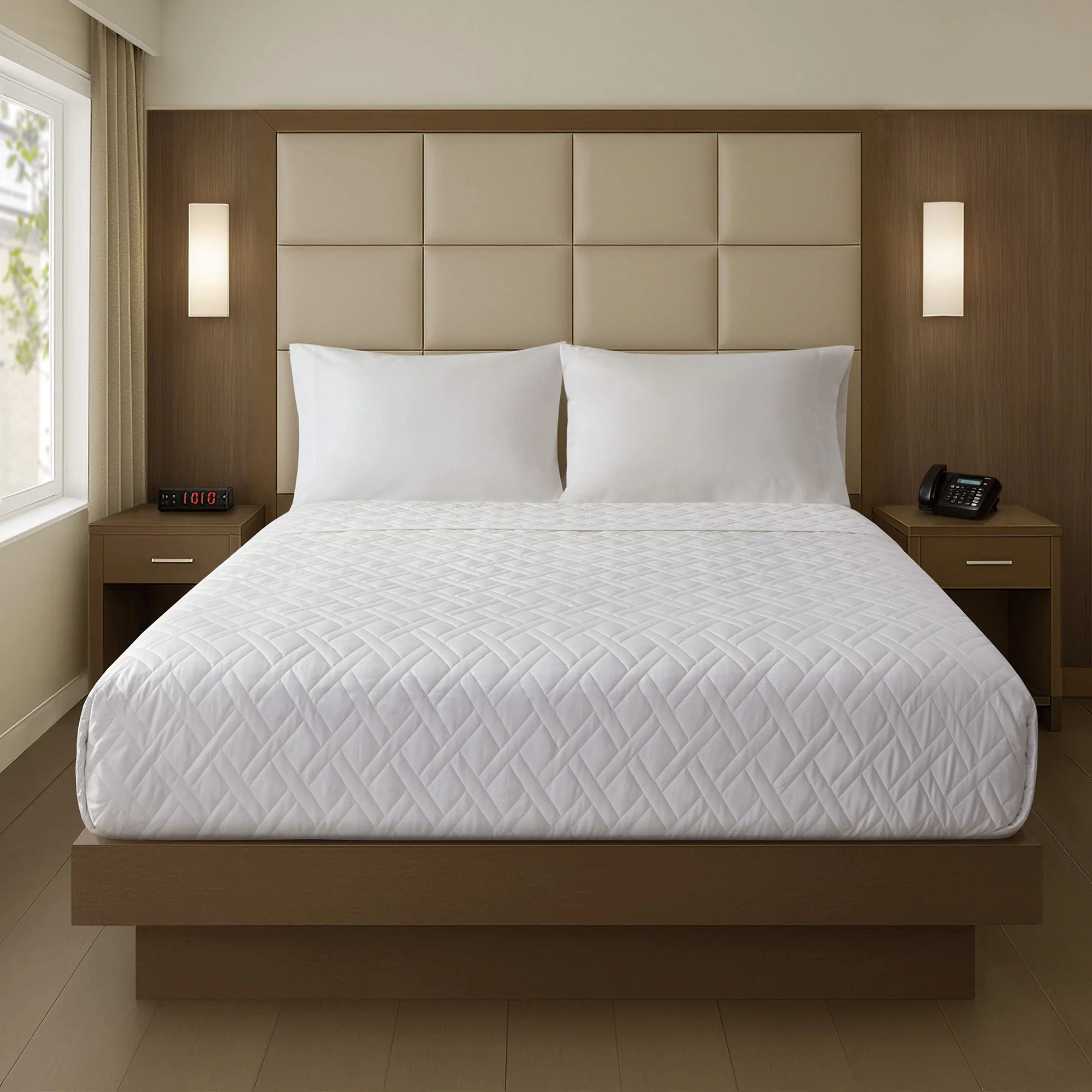 Plain Weave - King Premium Coverlet - White - Image 2