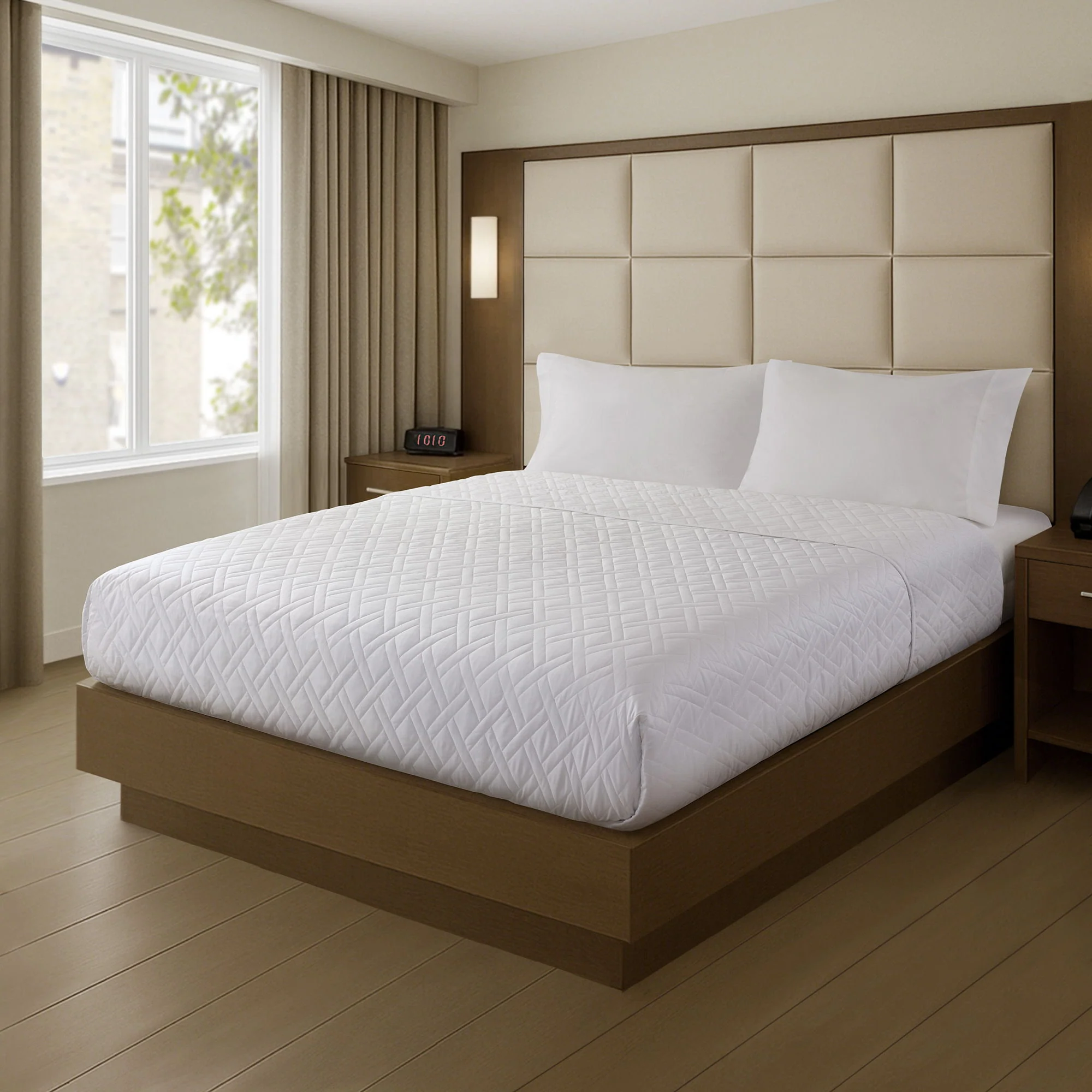 Plain Weave - King Premium Coverlet - White - Image 3