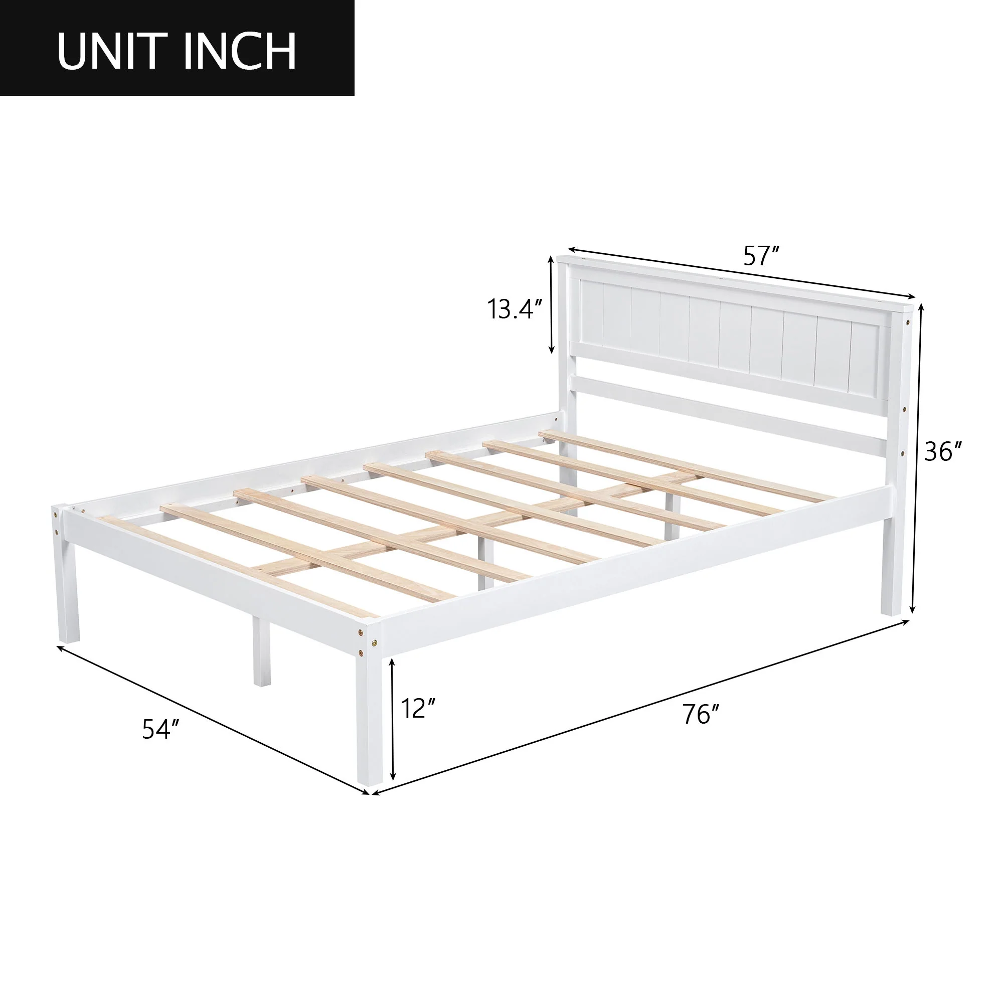 Platform Bed Frame With Headboard - Image 25