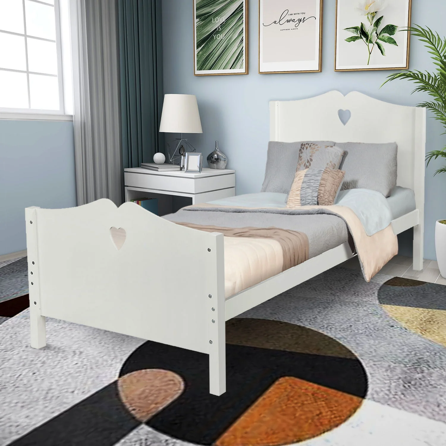 Platform Bed With Slat Support And Headboard And Footboard - Image 2