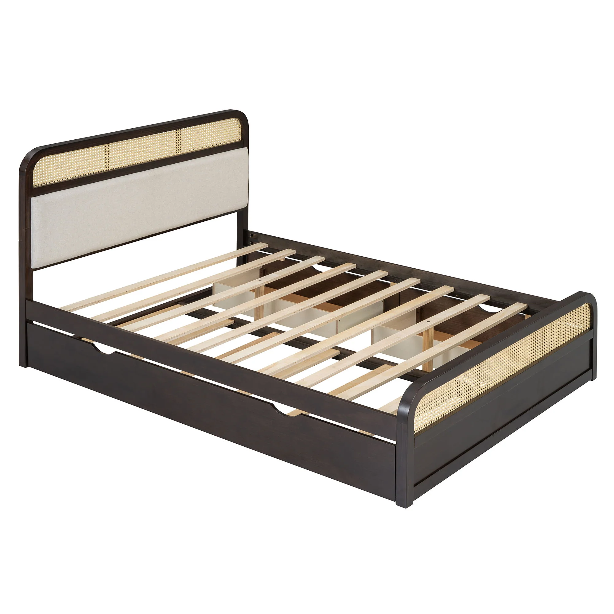 Platform Bed With Trundle And 2 Drawers - Image 3