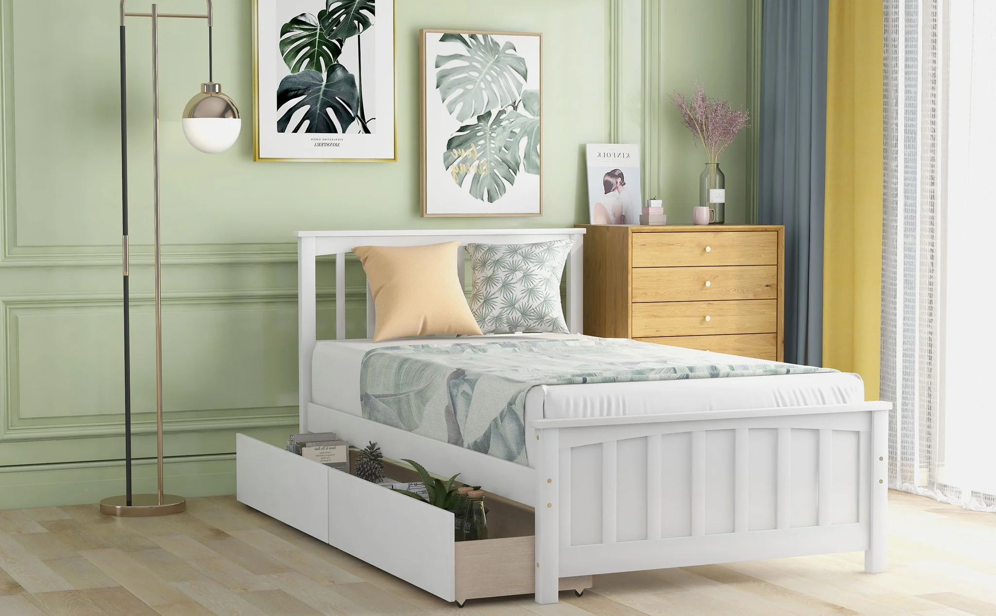 Platform Bed With Two Drawers - Image 4