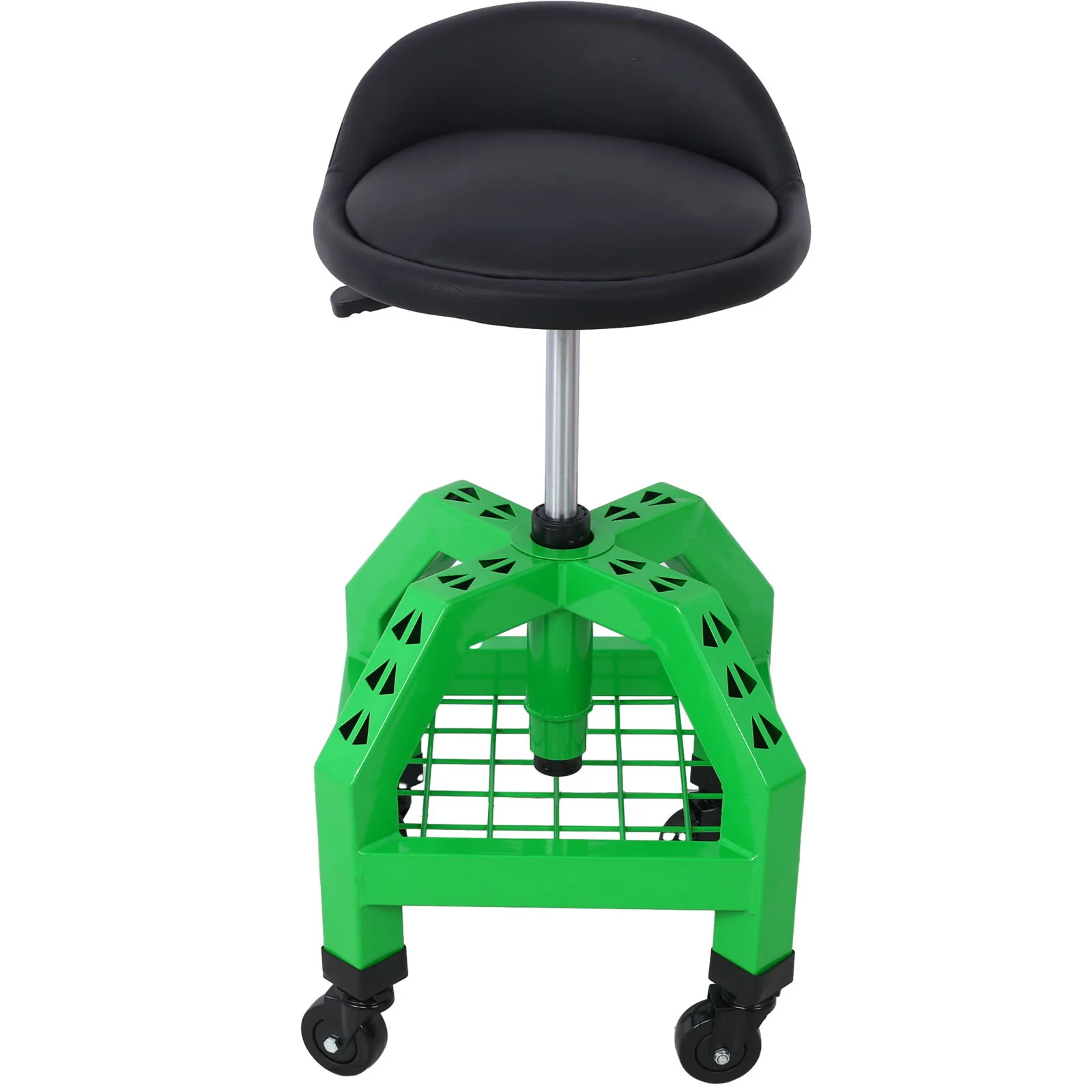 Pneumatic 360 Degree Swivel Stool, Mechanics Rolling Creeper Seat, Heavy Duty Rolling Mechanics Stool, Shop Stool With Casters - Image 5