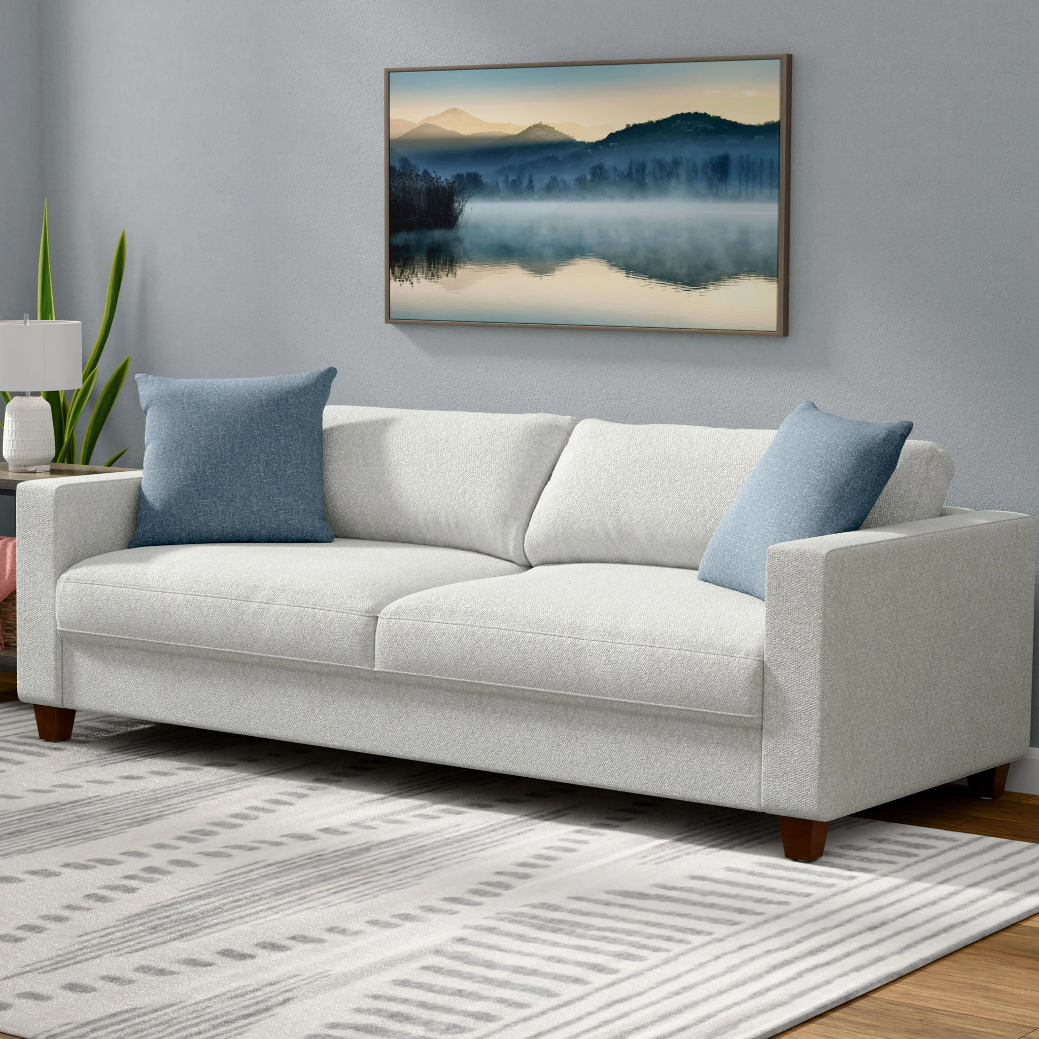 Pop Up Sleeper Sofa For Living Spaces - White - Image 2
