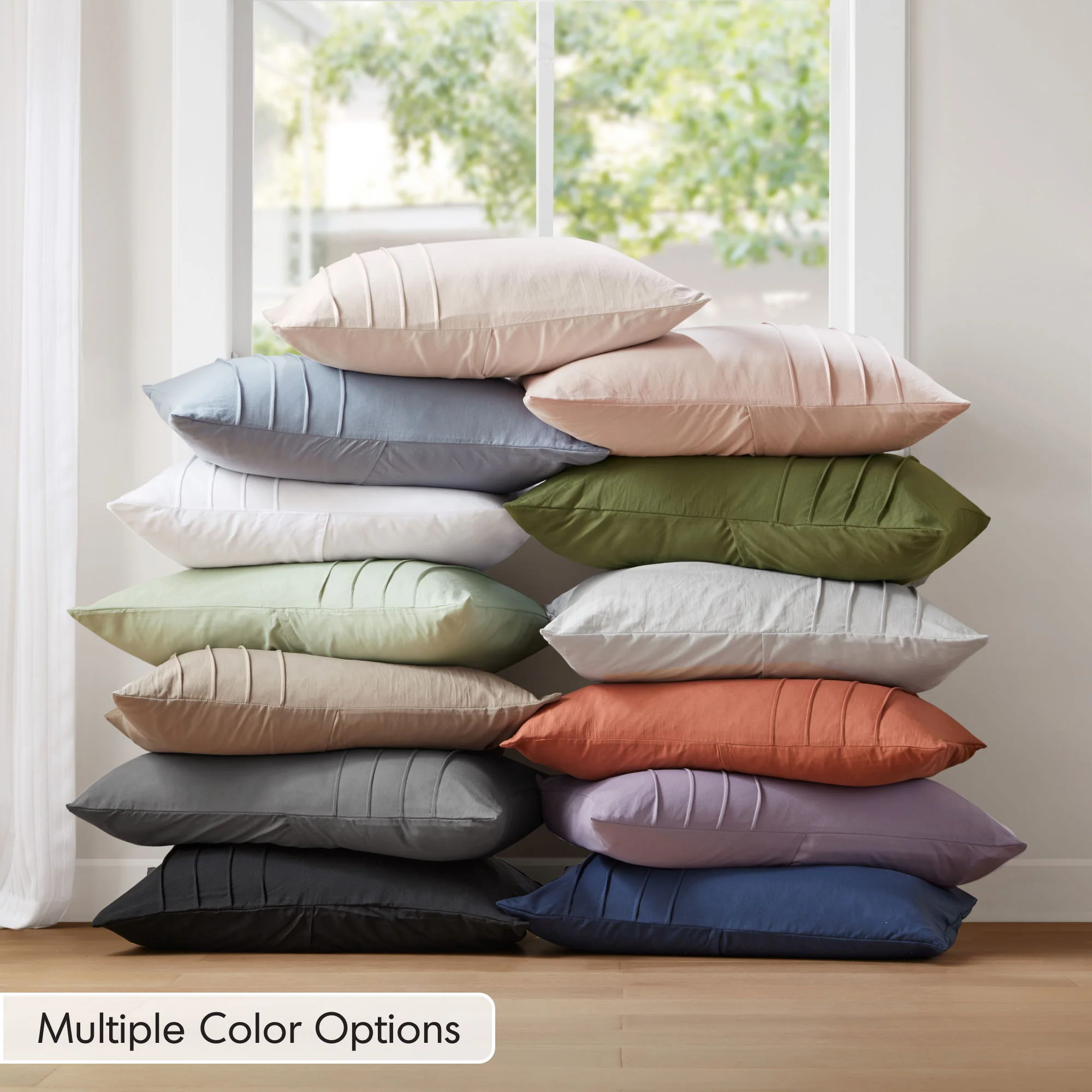 Porter - King Soft Washed Pleated Comforter Set - Khaki - Image 2