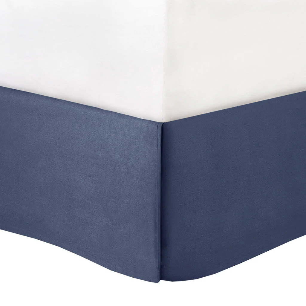 Powell - California King Embroidered Comforter (Set of 8) - Navy - Image 3