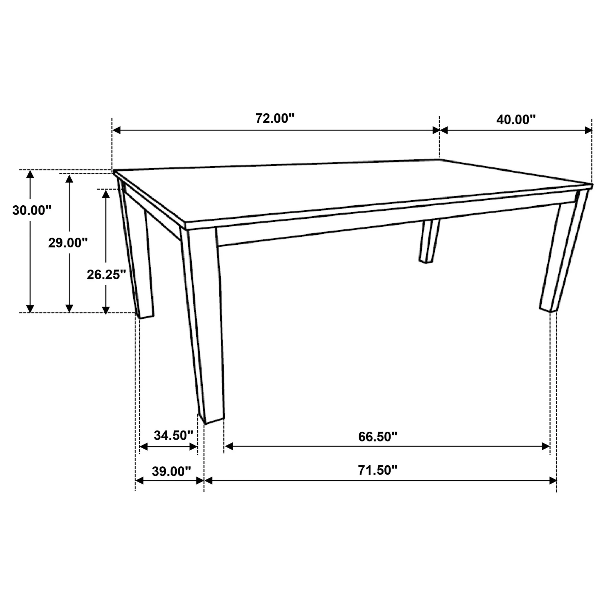 Prager - Rectangular Dining Table - Brown - Image 2