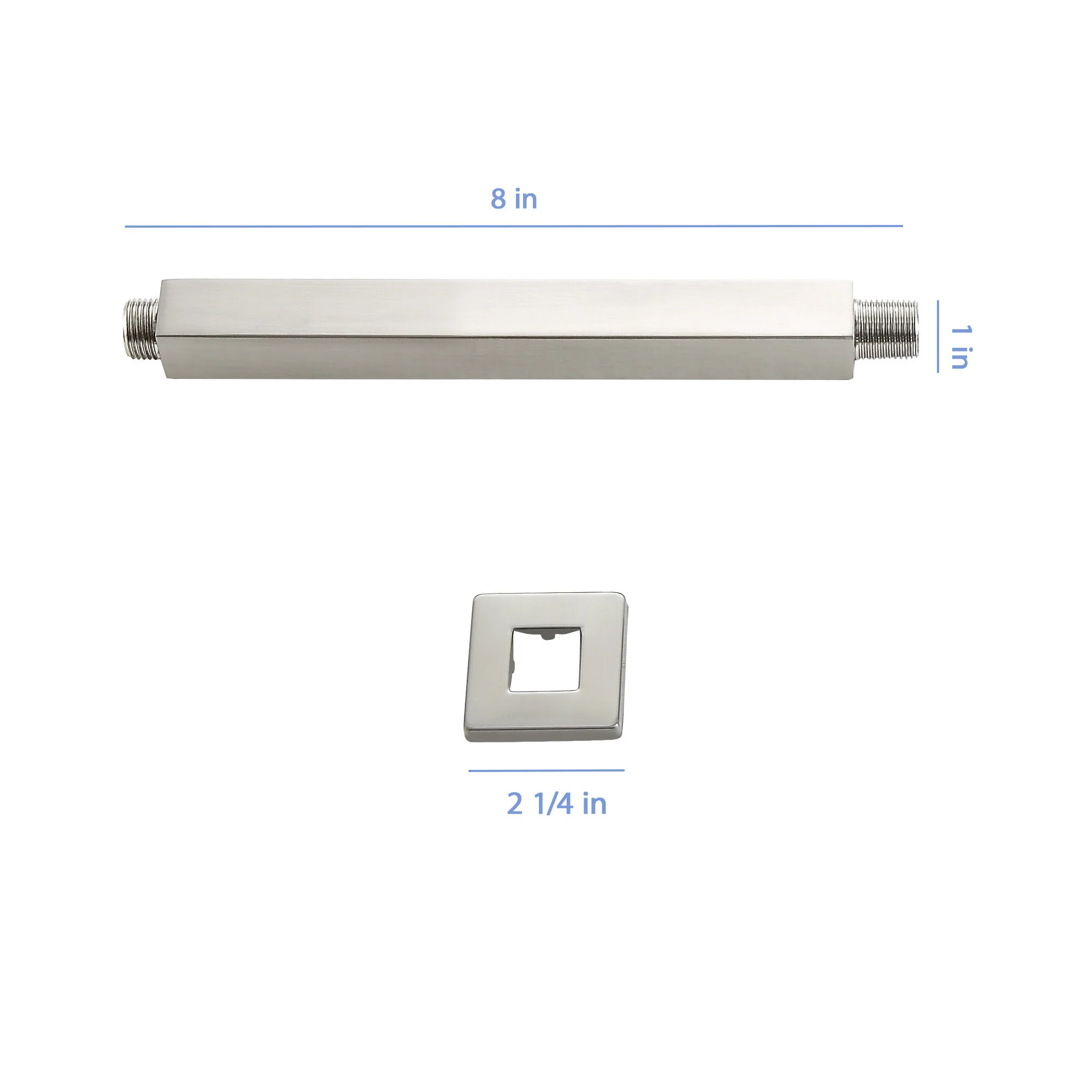 Premium 8" Ceiling Mounted Shower Arm With Flange - Image 4