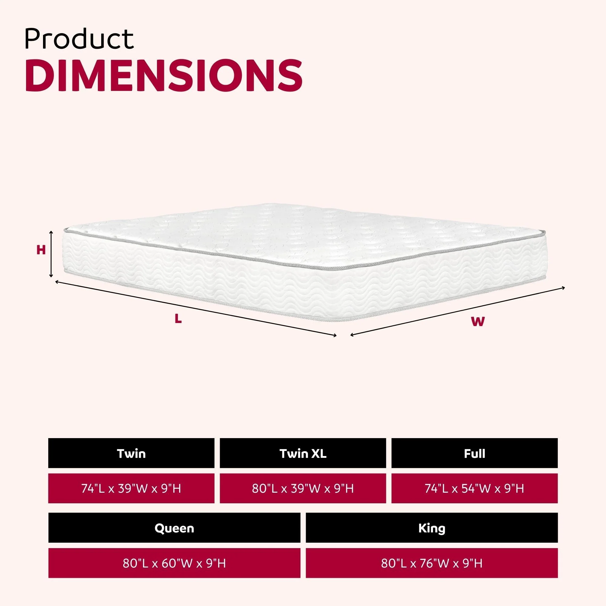 Premium 9" Medium Pocket Spring Mattress - Image 2