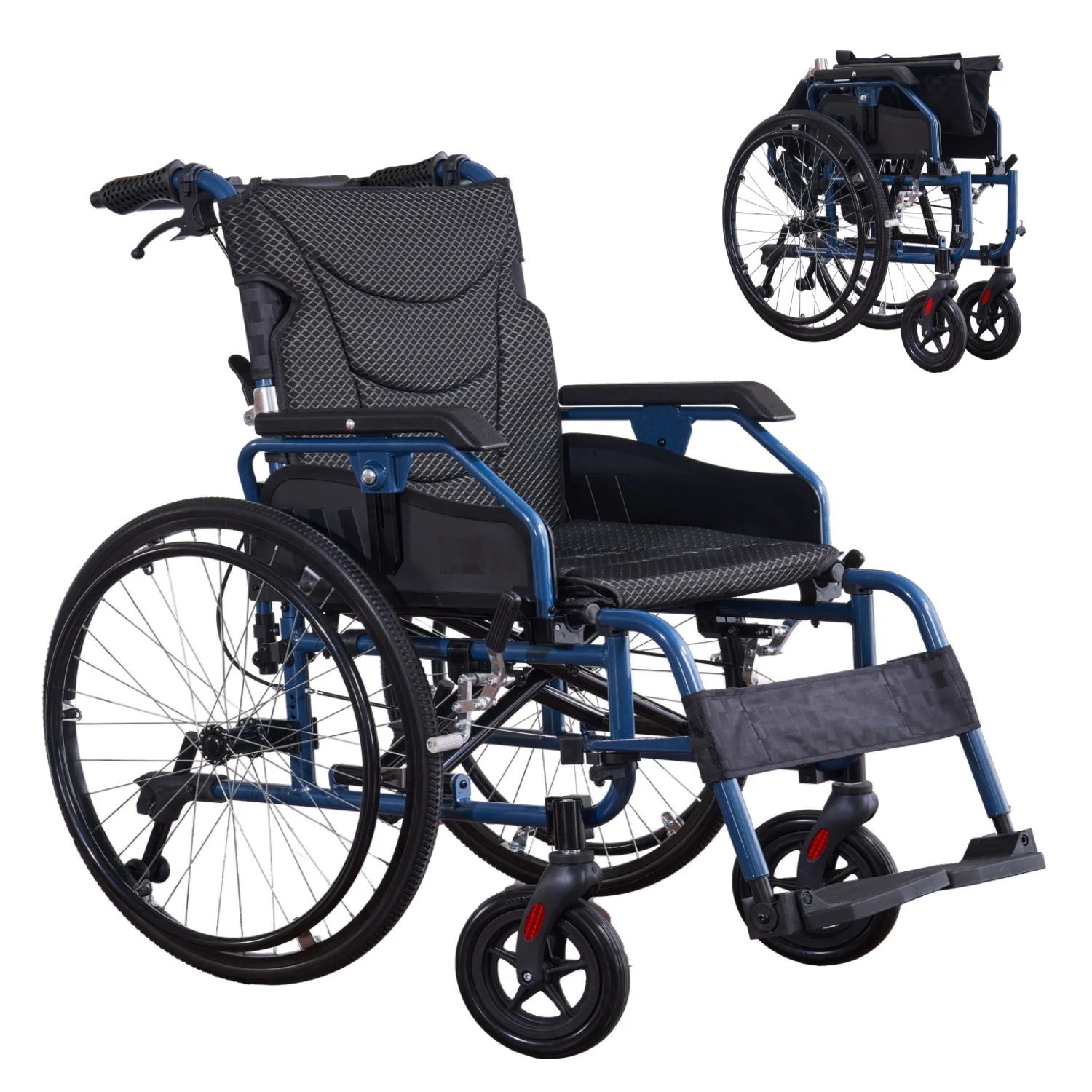 Premium Foldable Transport Wheelchair For Adults - Image 2