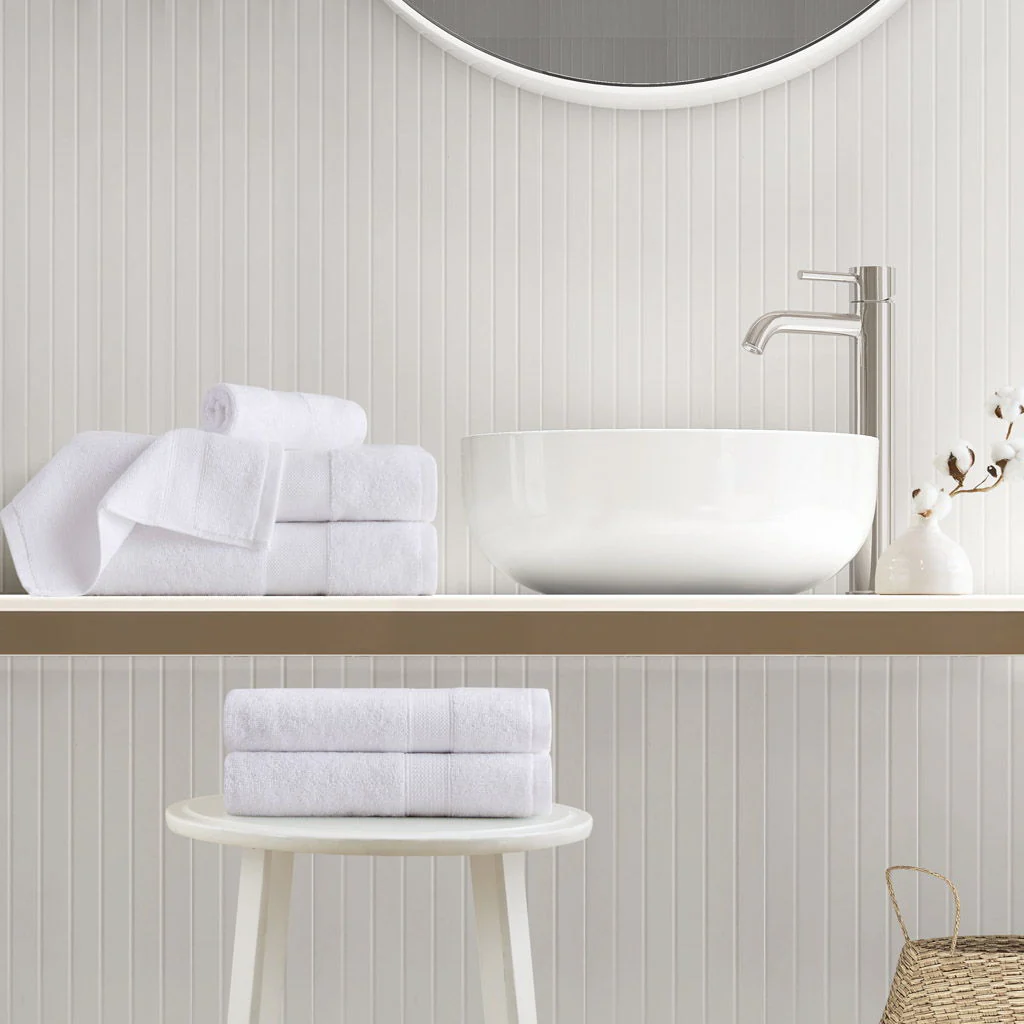 Premium Turkish Cotton 500GSM Plush Towel Set - White