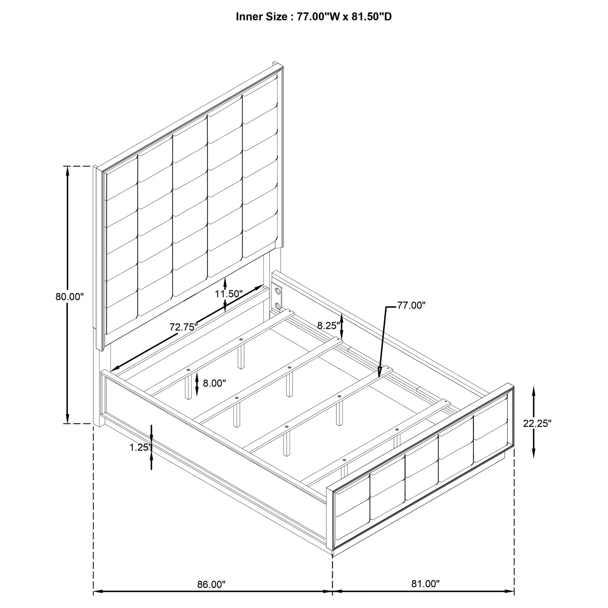 Prescott - Upholstered Panel Bed - Image 3