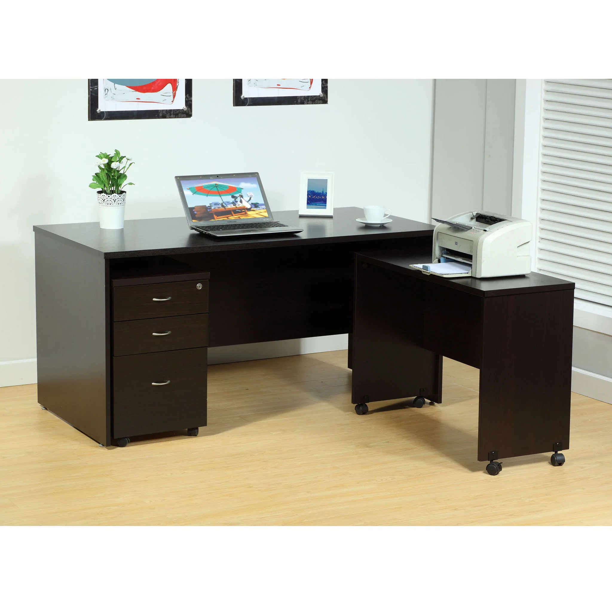 Printer Mobile Stand, Computer Desk, Home Office Desk - Image 4