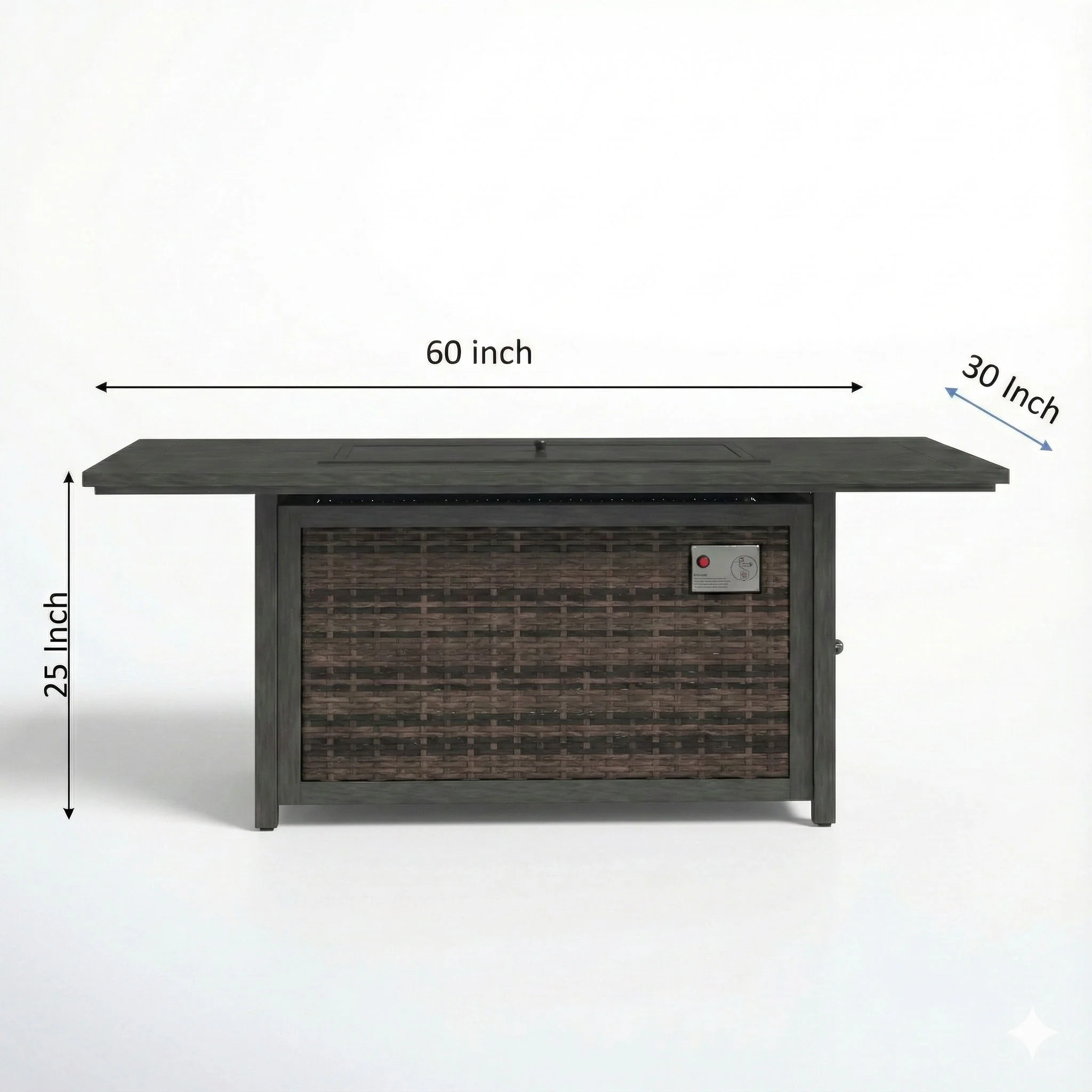 Propane Fire Pit Table - Espresso - Image 2