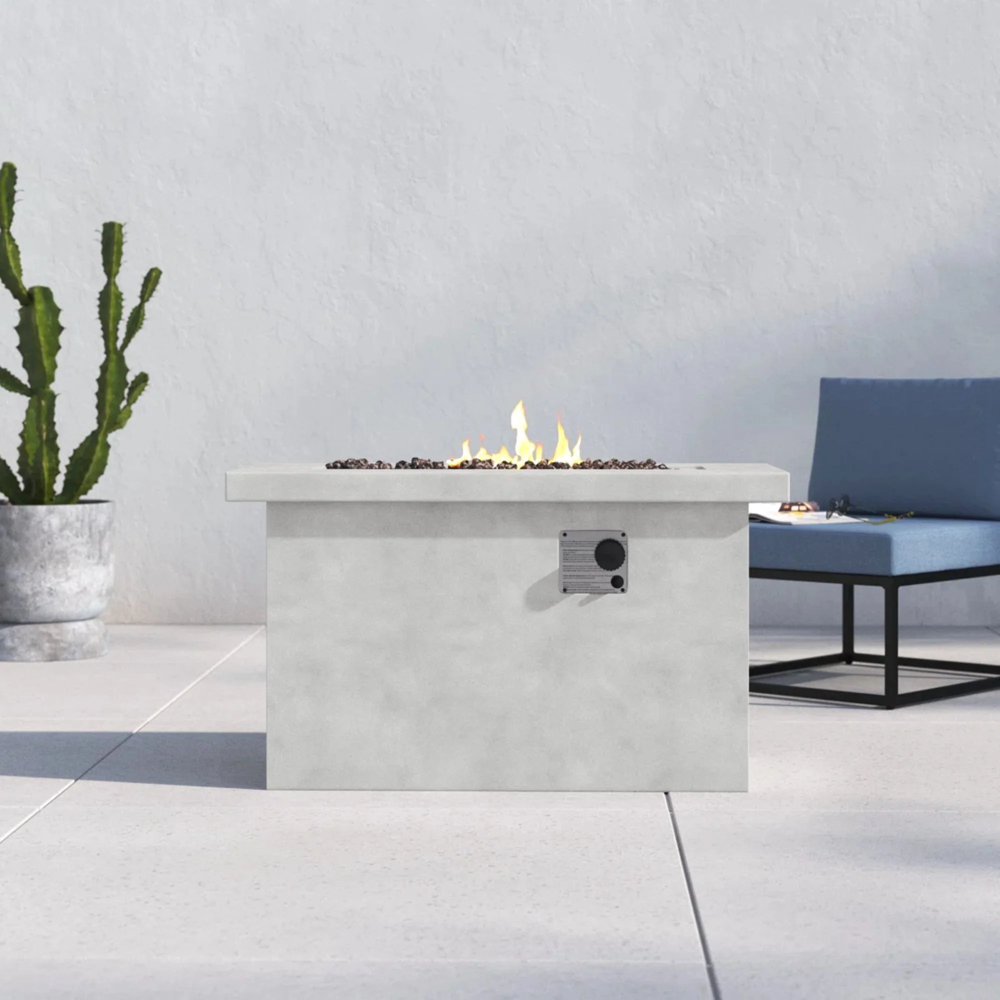 Propane / Gas Outdoor Fire Pit Table Durable Construction - Image 7