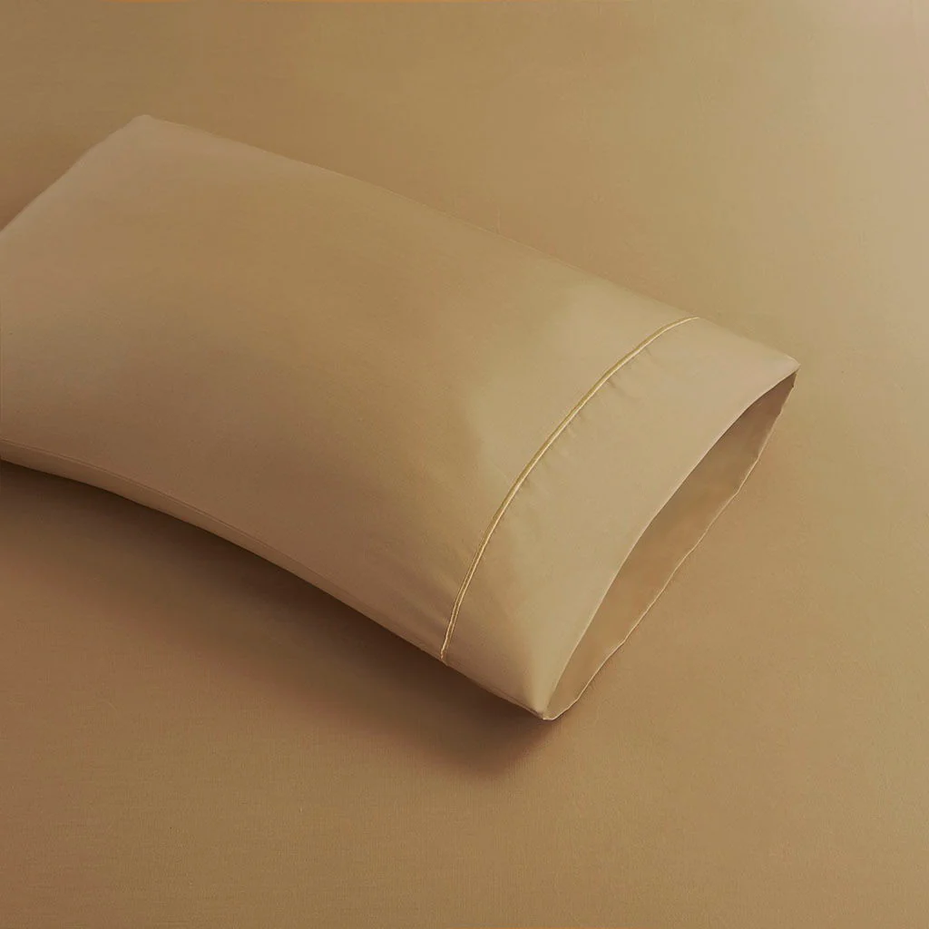 600 Thread Count - Queen Sheet Set - Gold - Image 2
