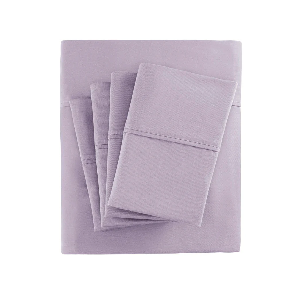 Queen 800 Thread Count Sheet Set - Purple - Image 4