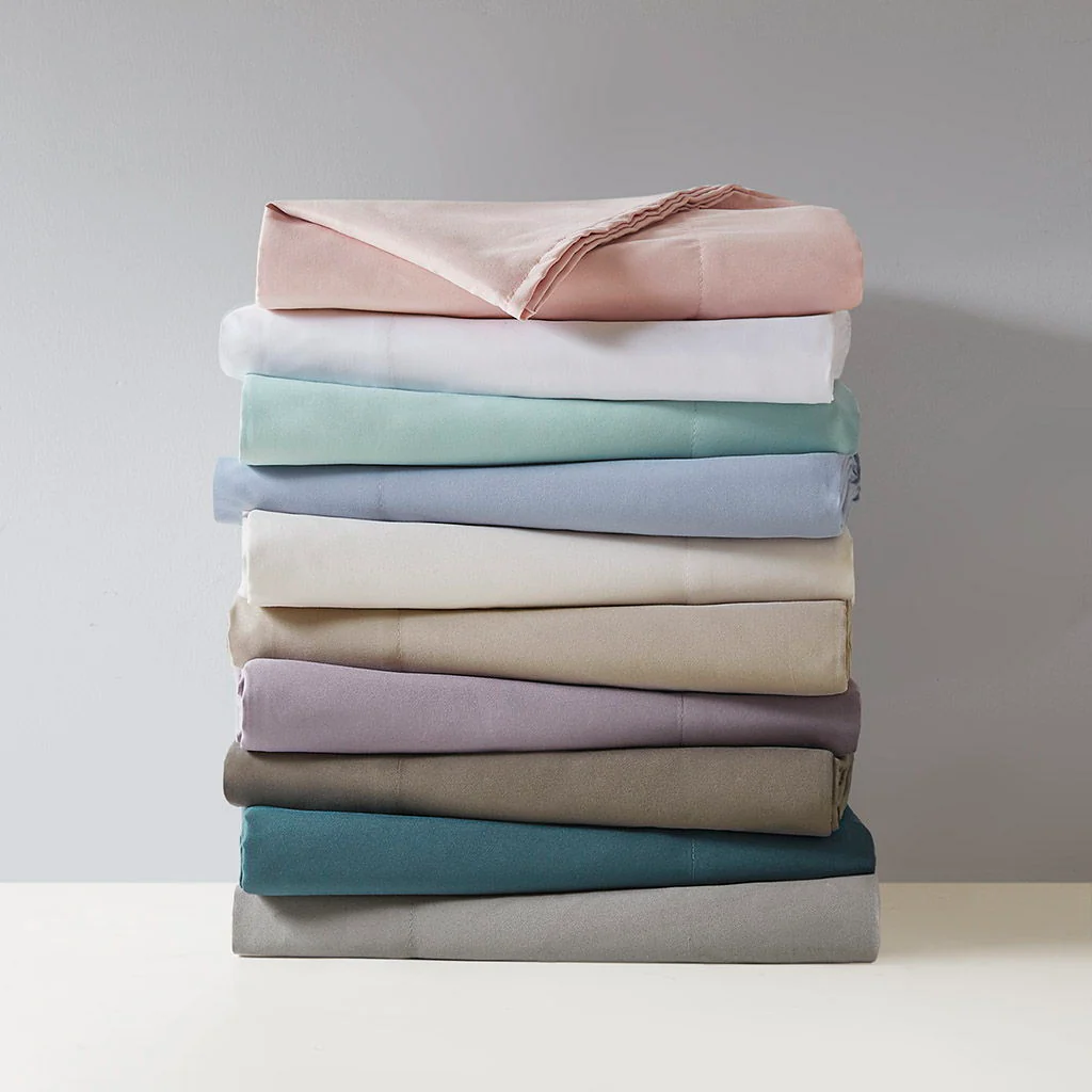 Queen All Season Moisture Wicking Lightweight Sheet Set - Khaki - Image 4