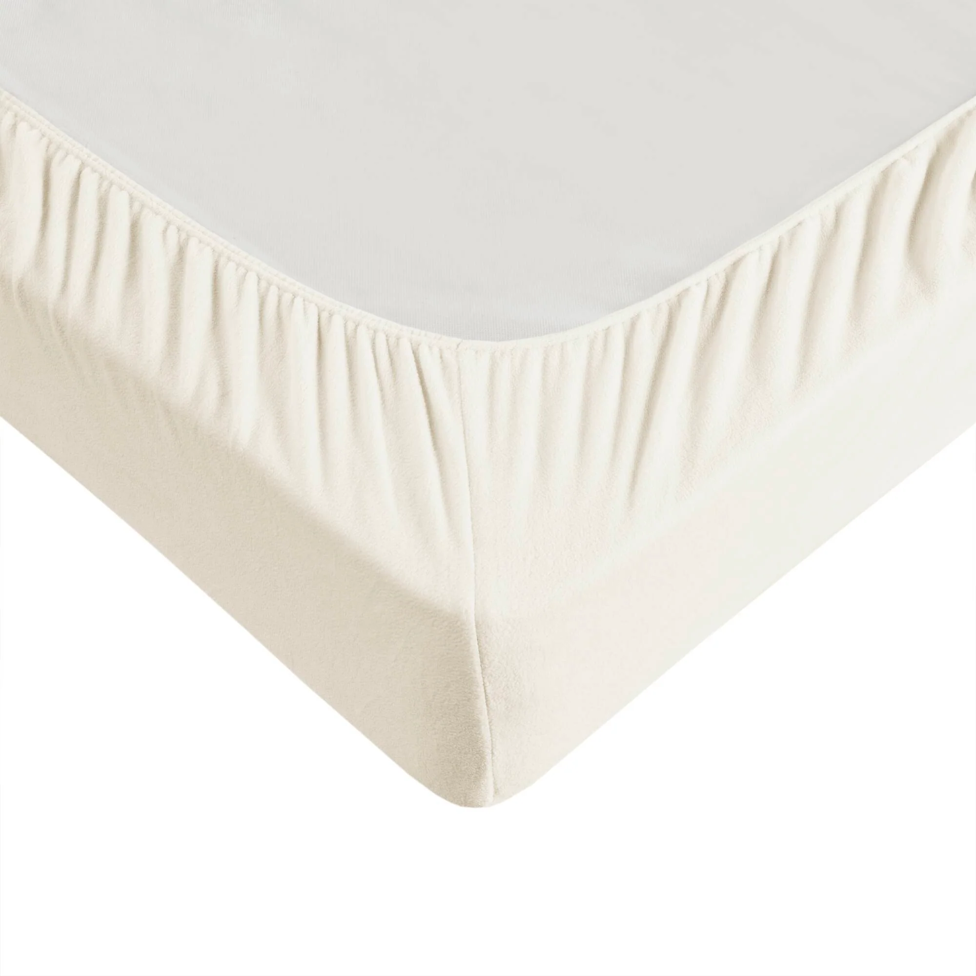 Micro Fleece - Queen Sheet Set - Ivory - Image 2