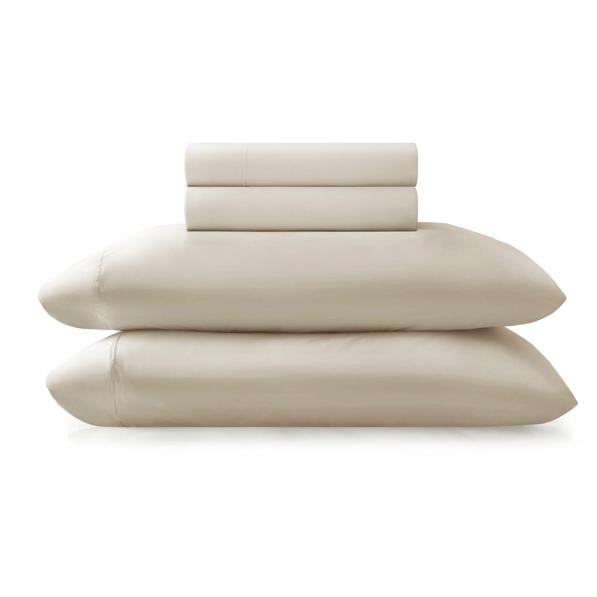 Queen Stretch Jersey Sheet Set - Ivory - Image 2