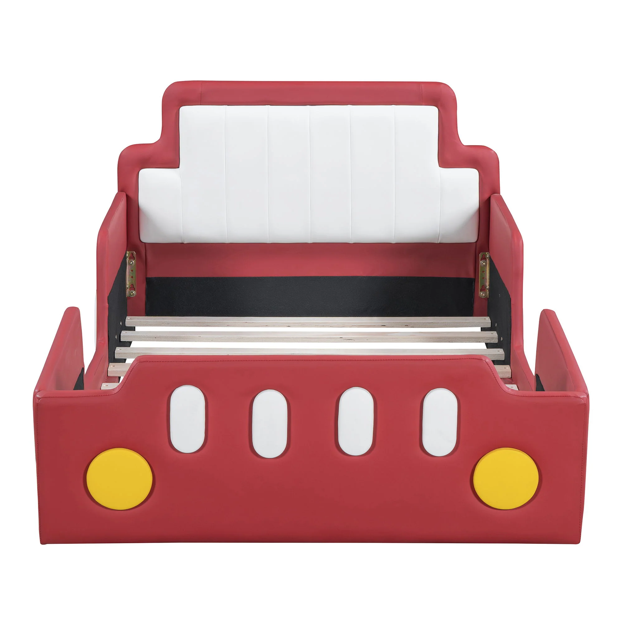 Race Car Shaped Platform Bed With Wheels - Image 4