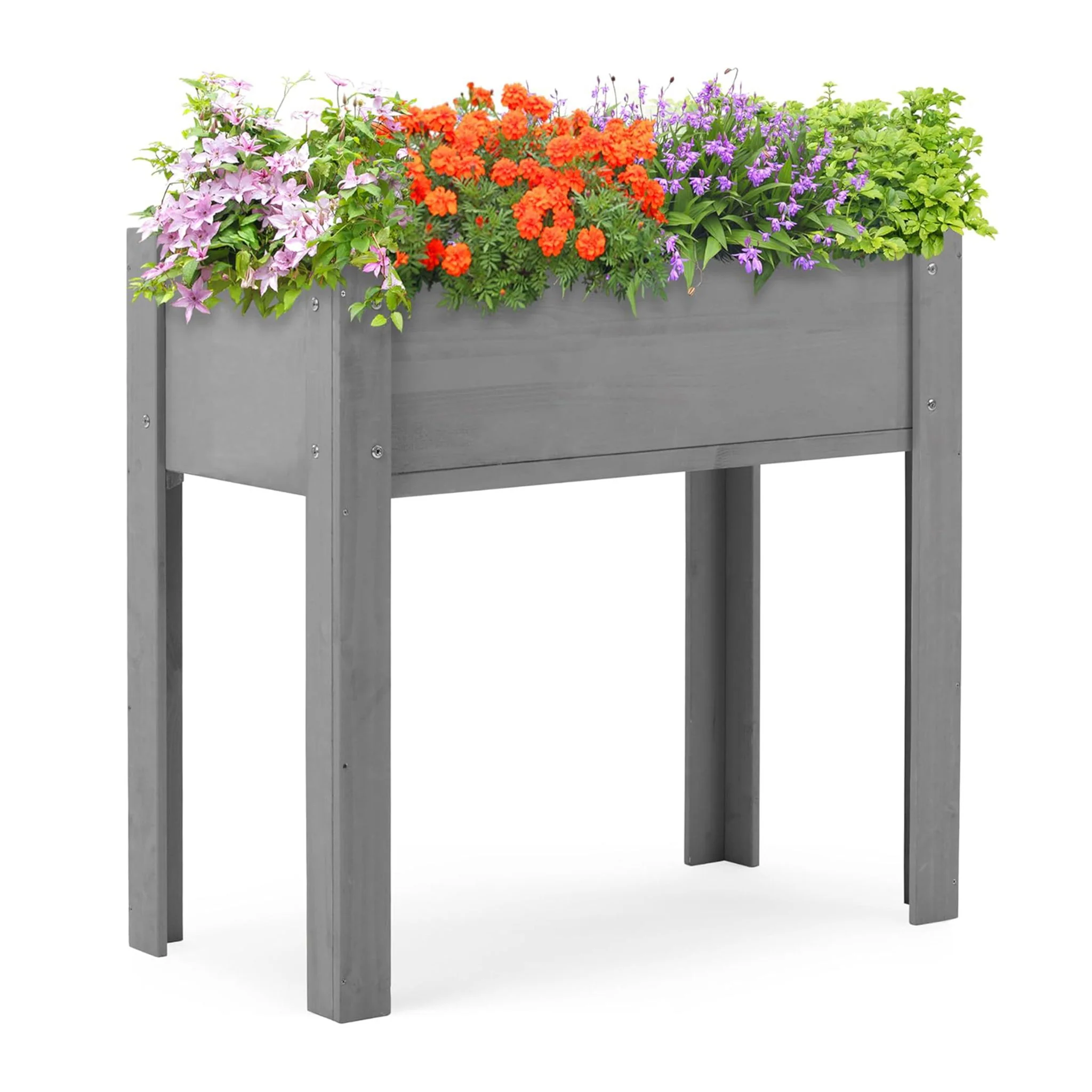 Raised Garden Bed With Legs, Elevated Planter Box For Outdoor Plants - Image 4