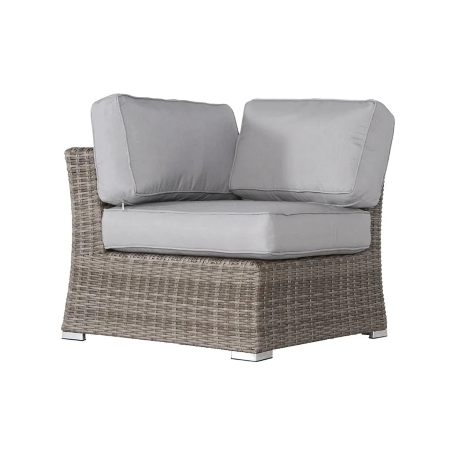 Rattan Sectional Sofa Set With Cushions - Image 9