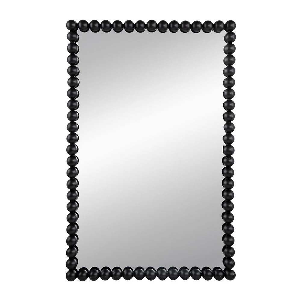 Rectangle Mirror, Wall Mirror For Living Room Bedroom Entryway - Black - Image 4