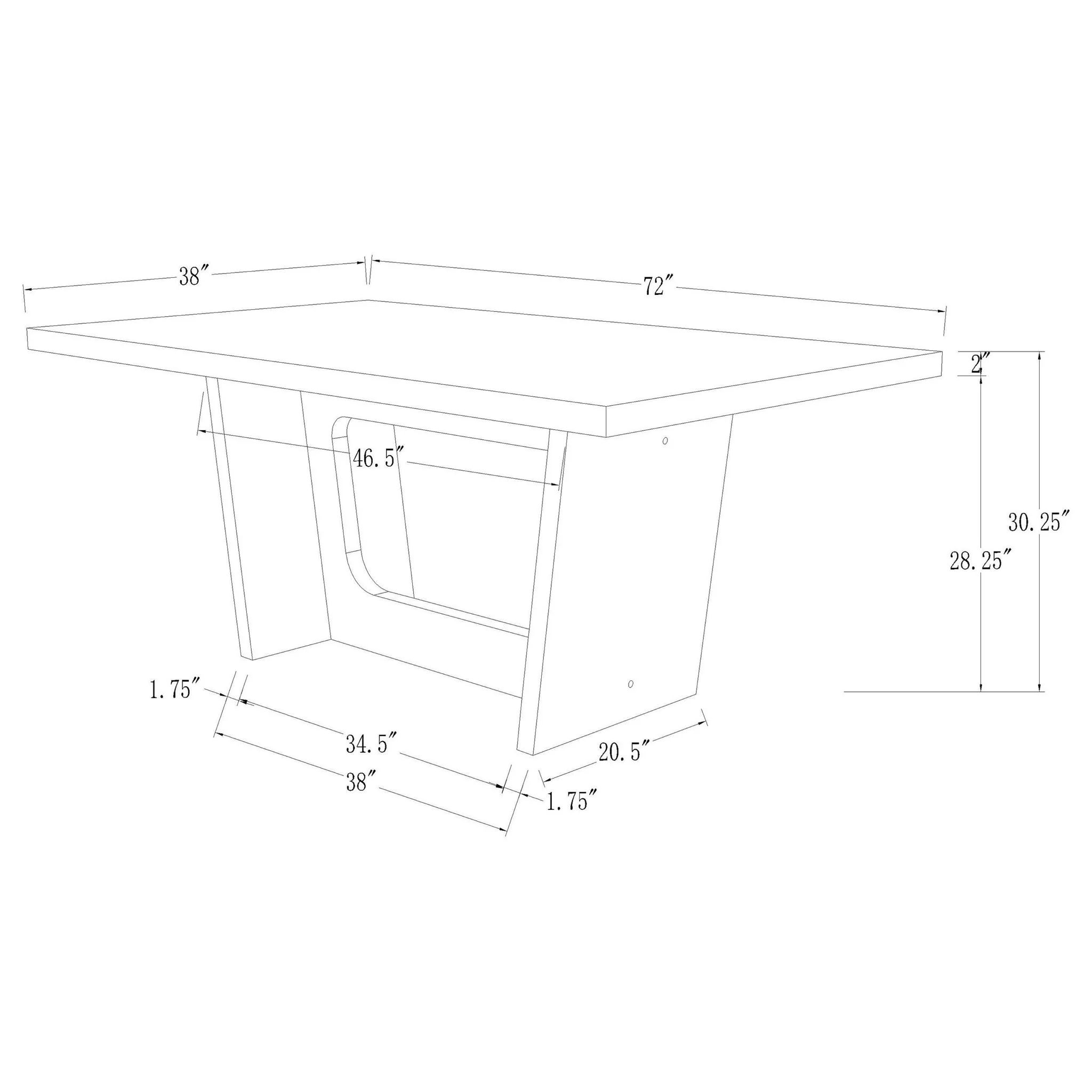 Rectangular Dining Table Set With Chairs - Image 6