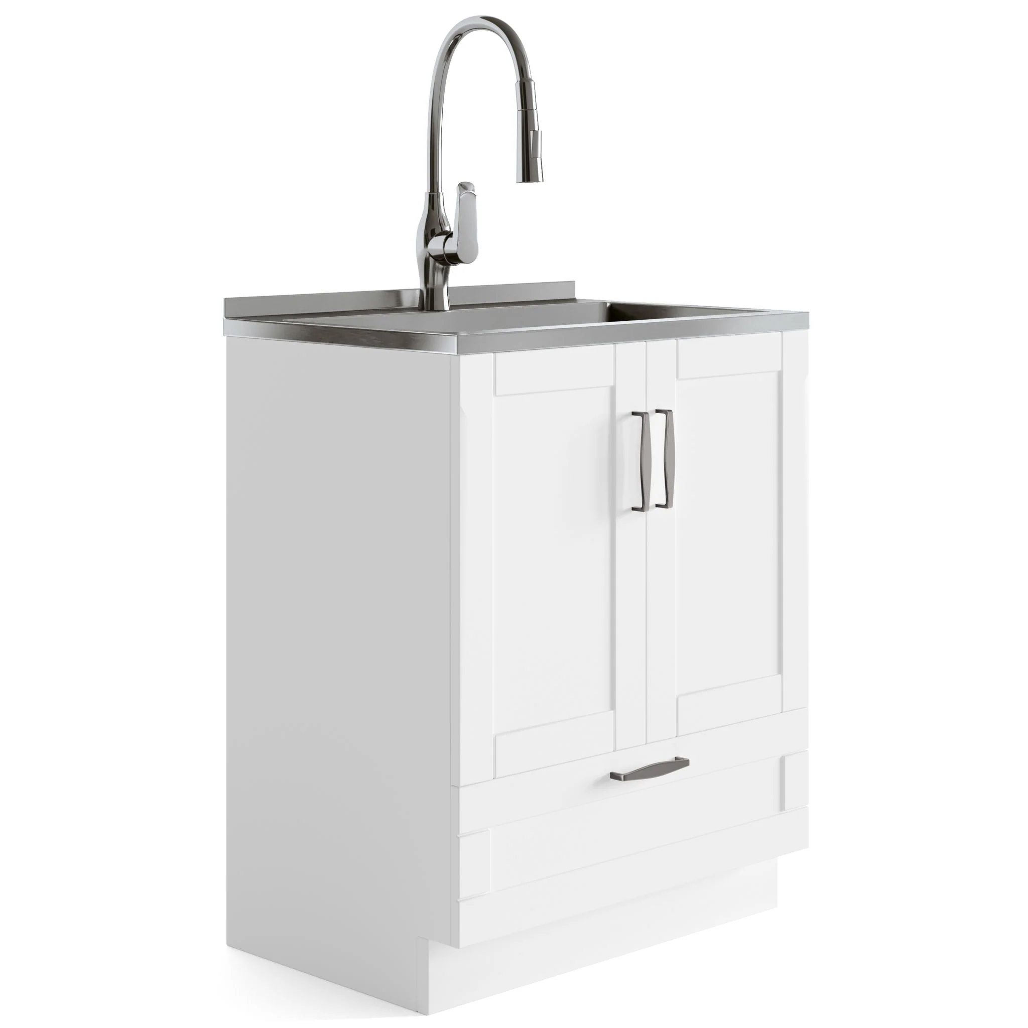 Reed - Deluxe Laundry Cabinet With Pull-Out Faucet And Stainless Steel Sink - Image 2