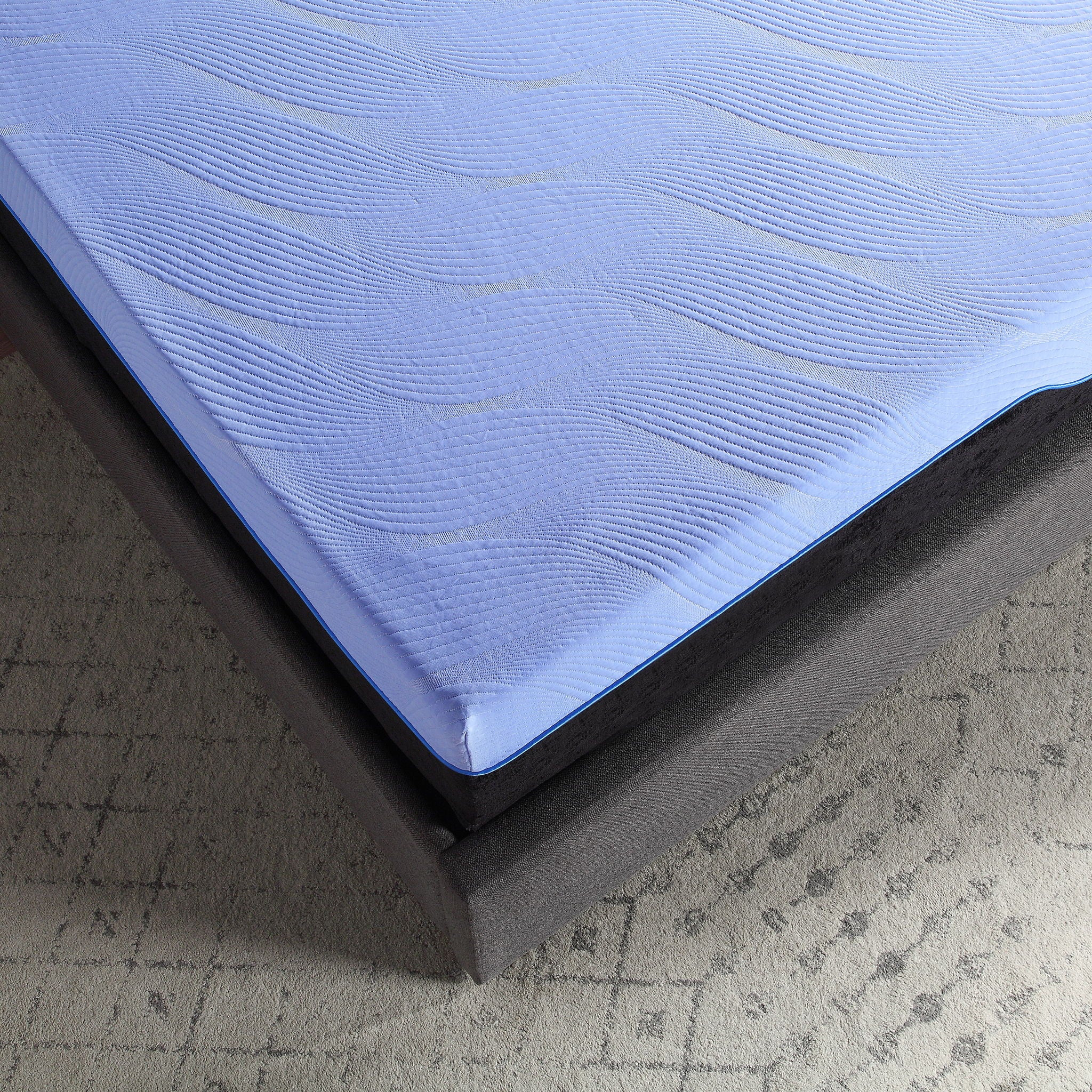 Refresh - 12" King Size Flex Head Latex Foam Hybrid Mattress And Adjustable Base Bundle - Blue - Image 3