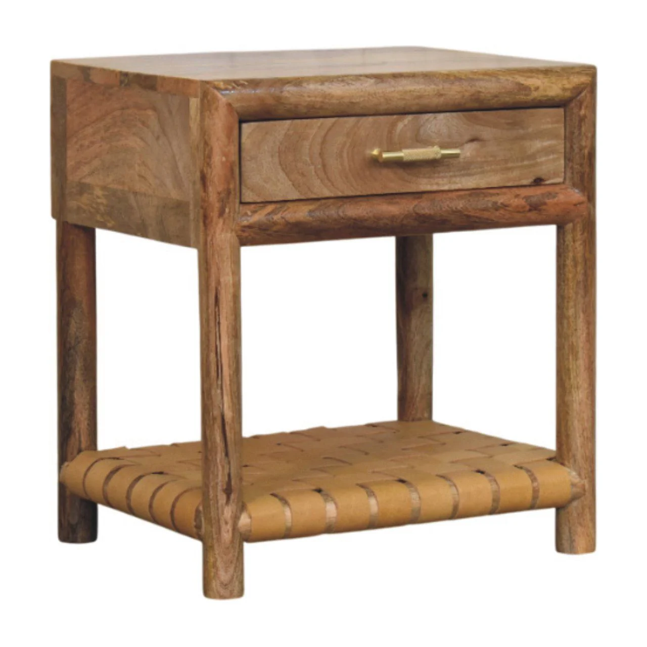 Regency - Woven Nightstand With Drawer - Light Brown - Image 4