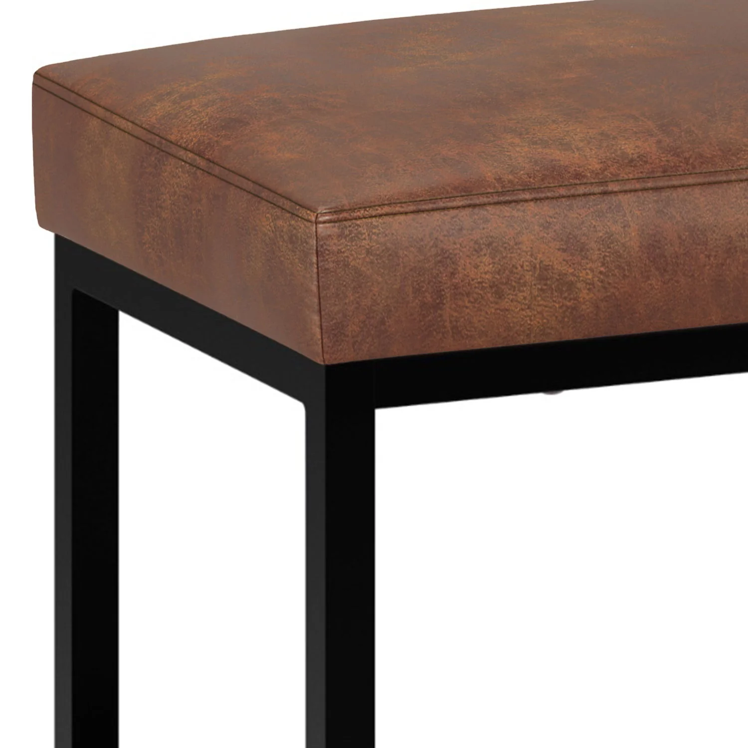 Reynolds - Small Bench - Distressed Saddle Brown - Image 4